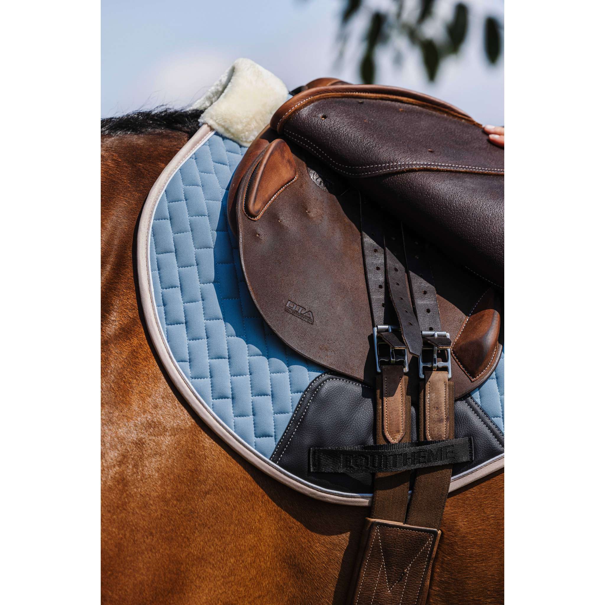 EQUITHÈME Dinard Saddle Pad - All purpose Blue/light blue 204007012