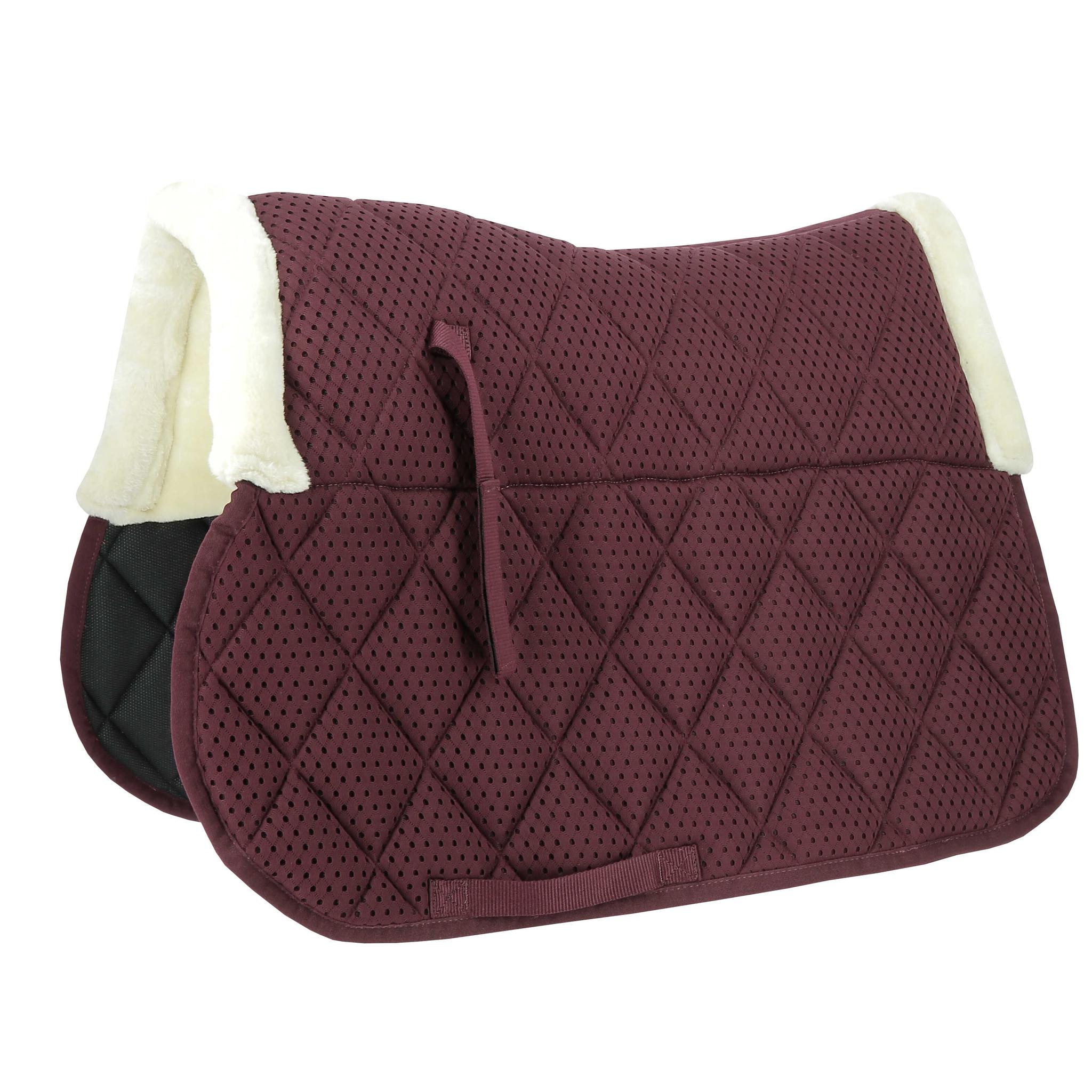 EQUITHÈME Pro Air All-Purpose Saddle Pad Burgundy - 204922033_packshot_1