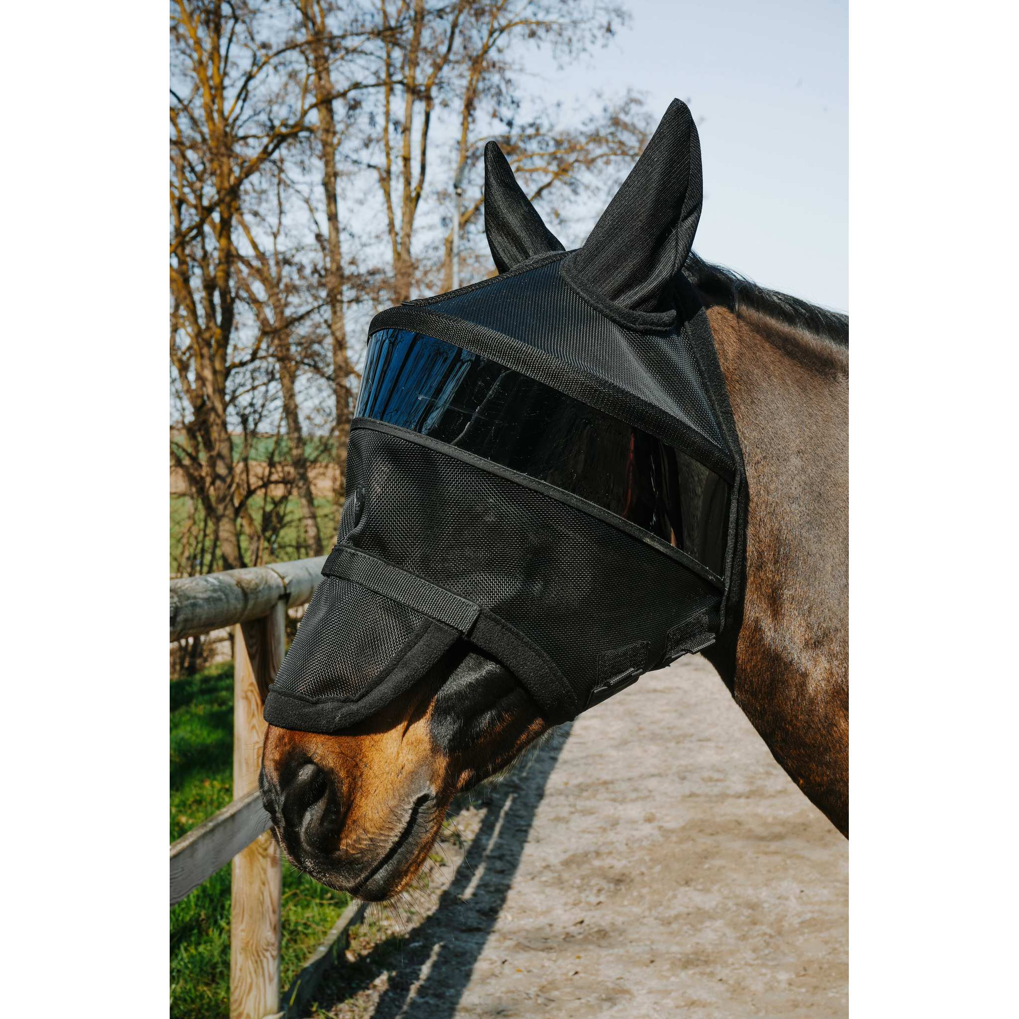 PRO SERIES - Ek-Solar Shield 99 Fly Mask Black - 306049202_ambi_2