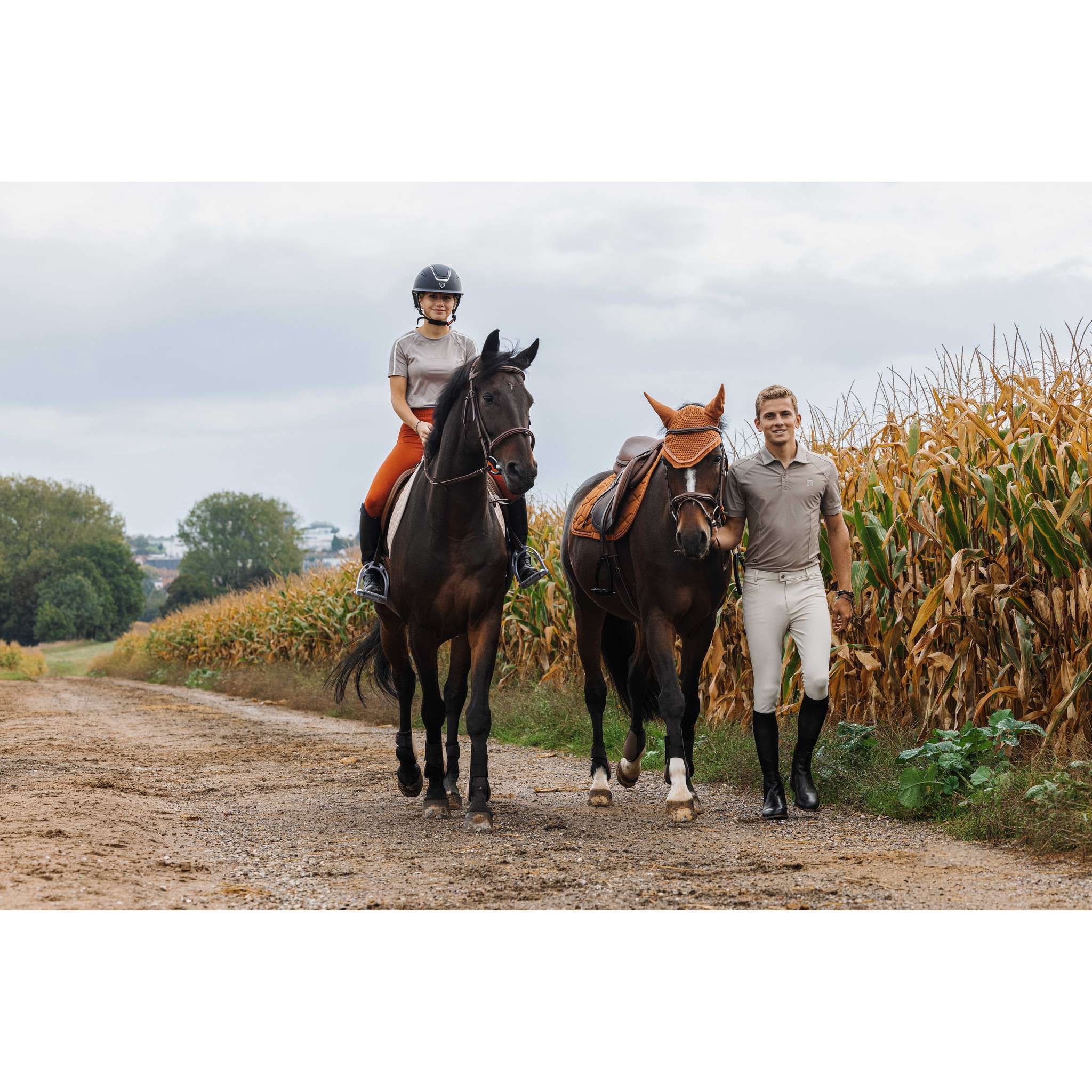 EQUITHÈME Eric Polo Shirt - Men Taupe 962088273