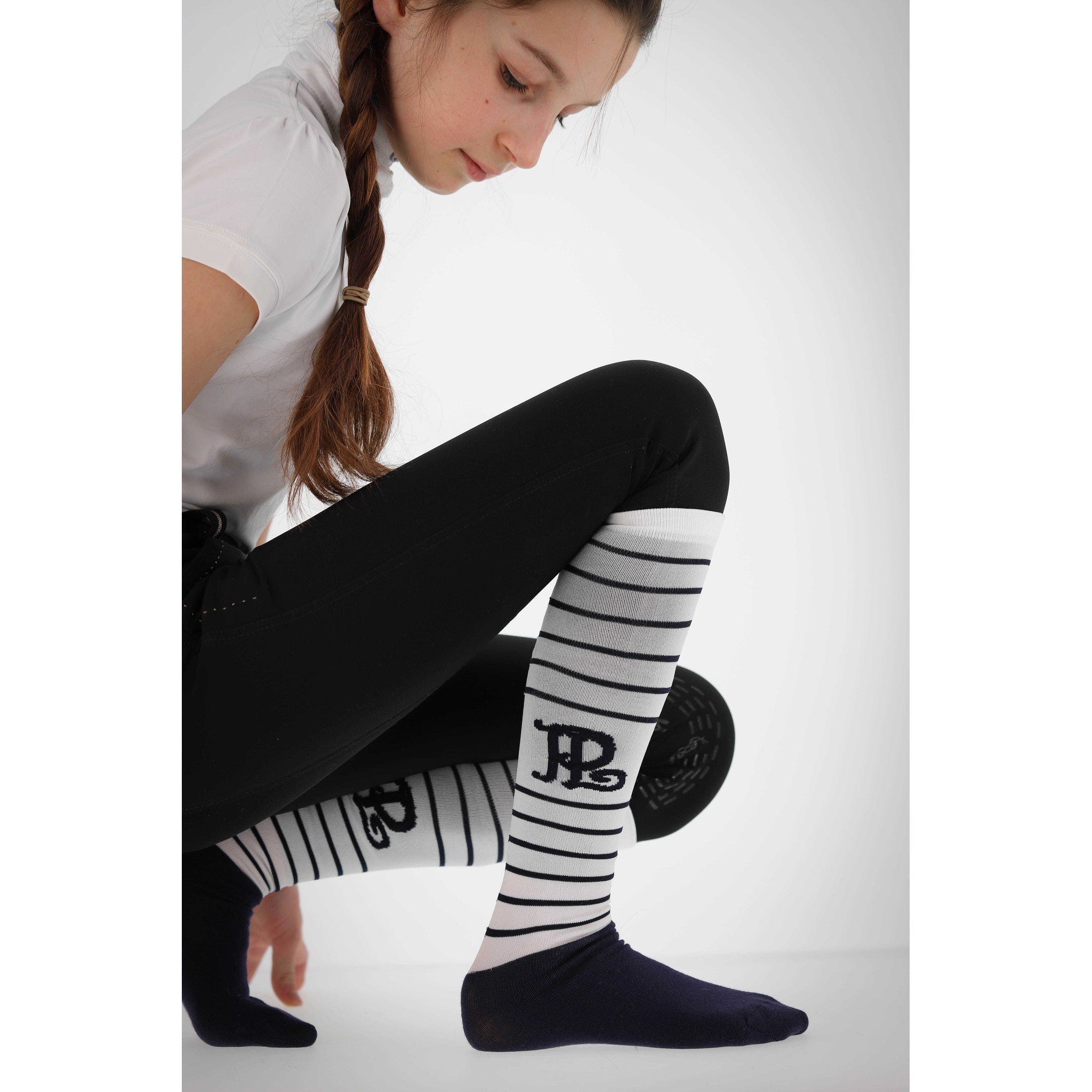 Pénélope Showing Socks White striped navy 986802751