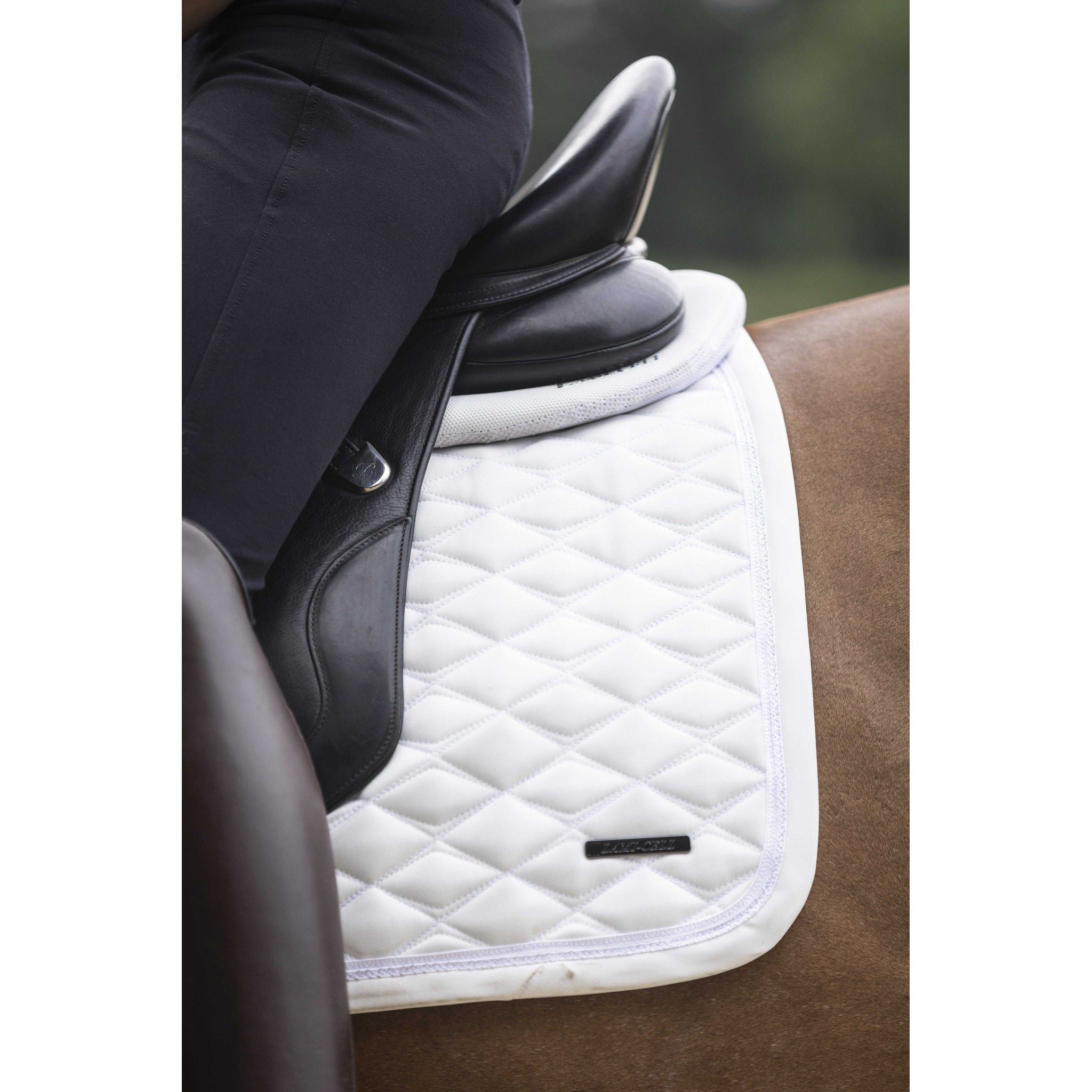 Lami-Cell Midnight Saddle Pad - Dressage White 220041301