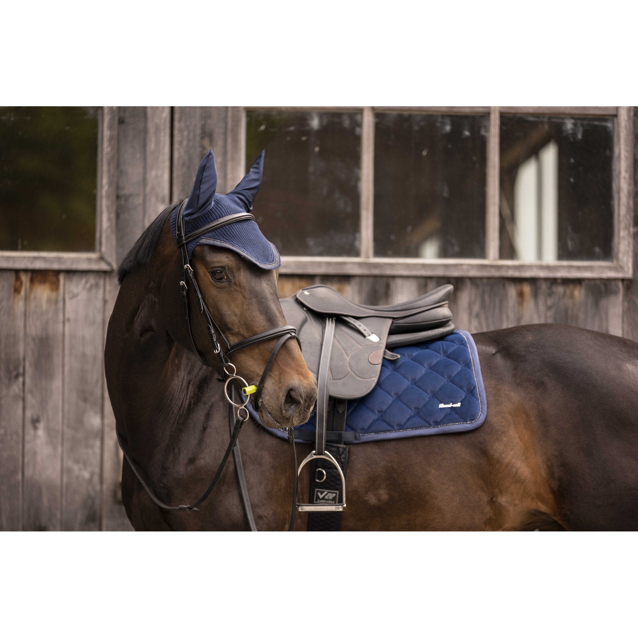 Lami-Cell Galaxy Velvet Saddle Pad - All purpose Navy blue 220033307