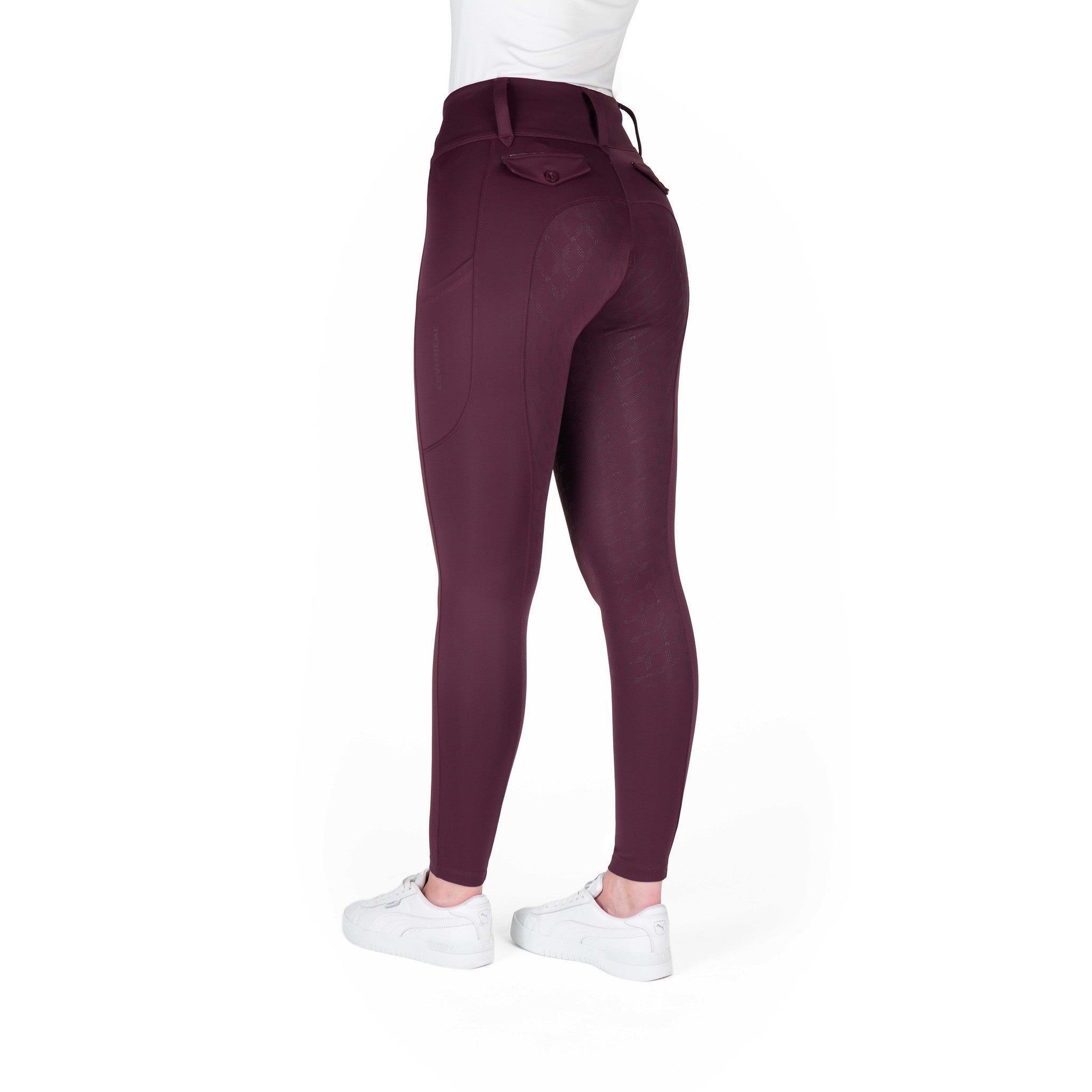 EQUITHÈME Alizé Full-Seat Leggings - Ladies Plum 979167336