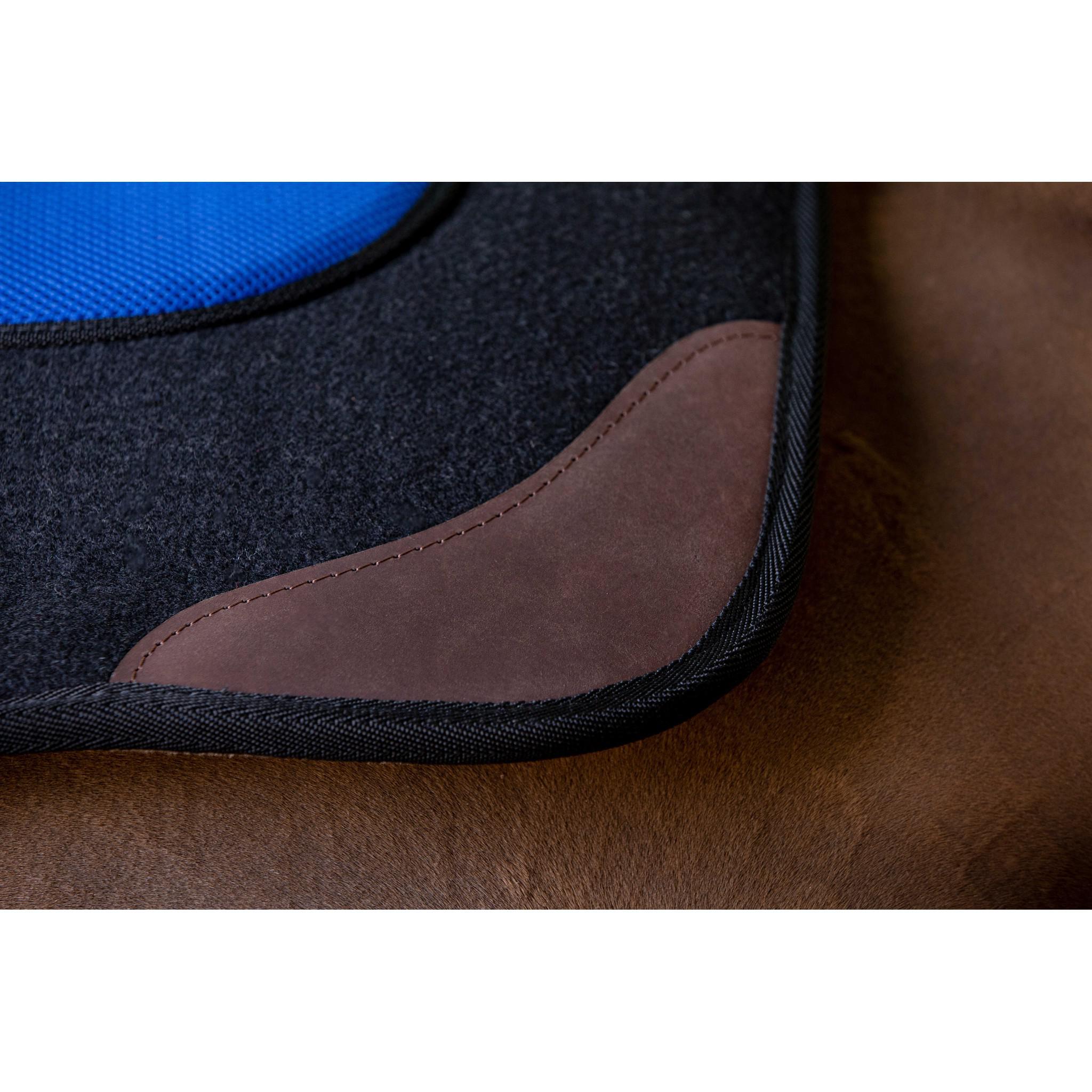 Westride Pro Felt and Foam Western saddle pad Black/blue 801108002