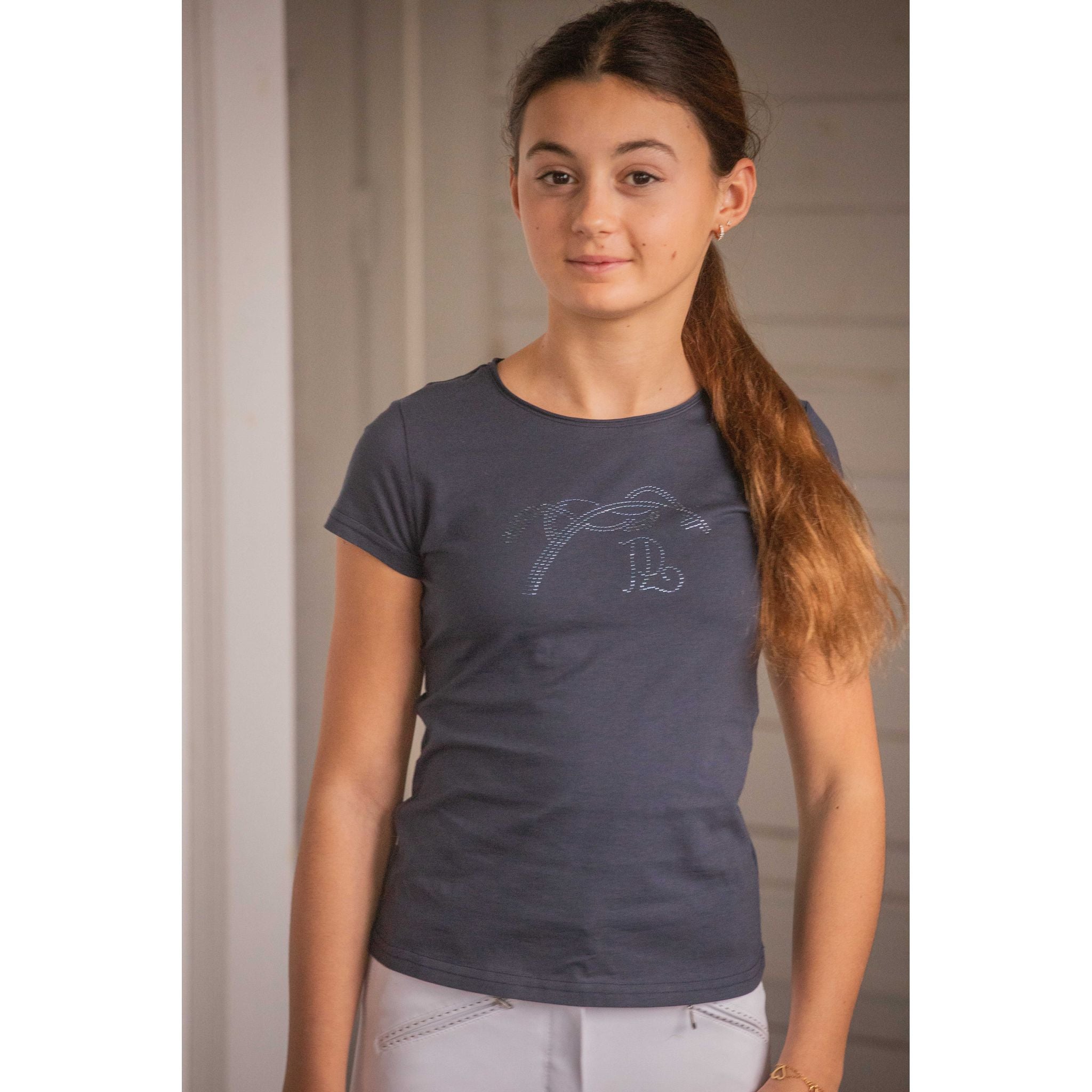 Eden by Pénélope Iconic Strass T-Shirt - Kids Navy blue - 980402712_ambi_2