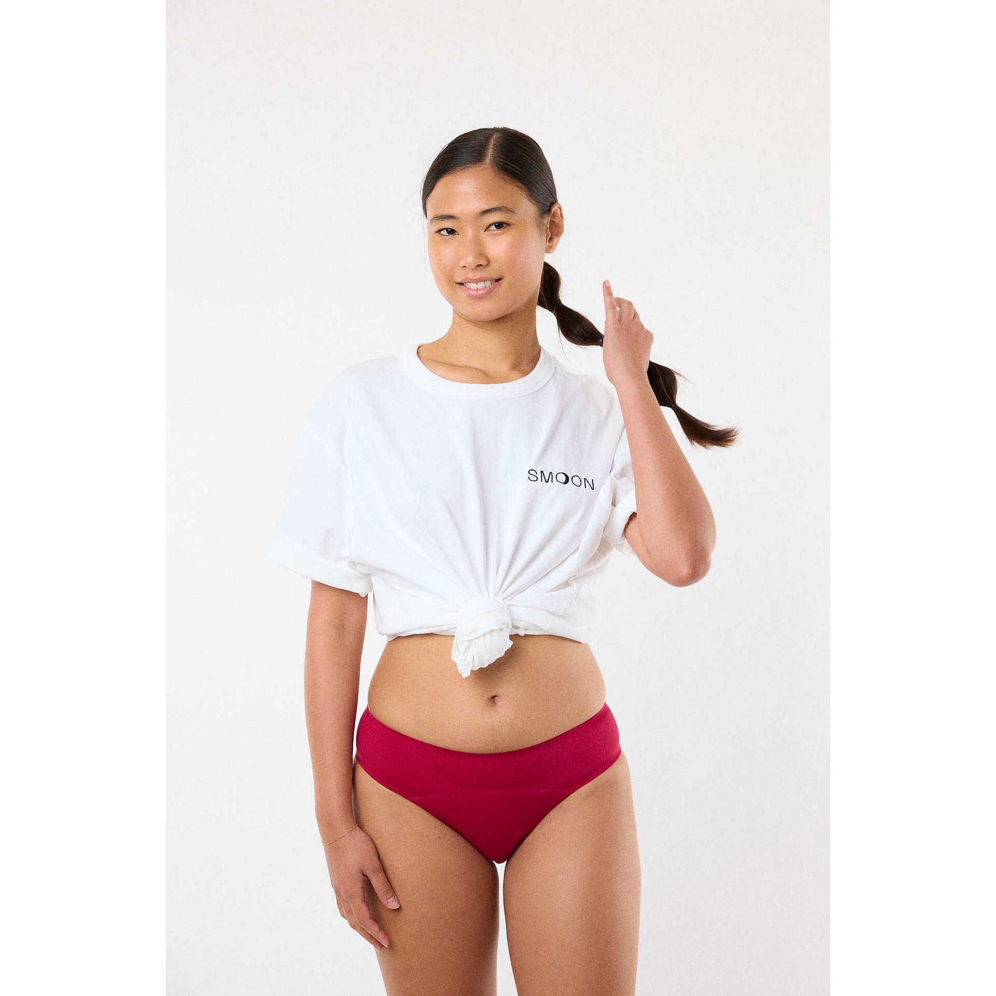 SMOON Artemis Heavy Flow Menstrual Panty - Women Burgundy - 983201332_ambi_2