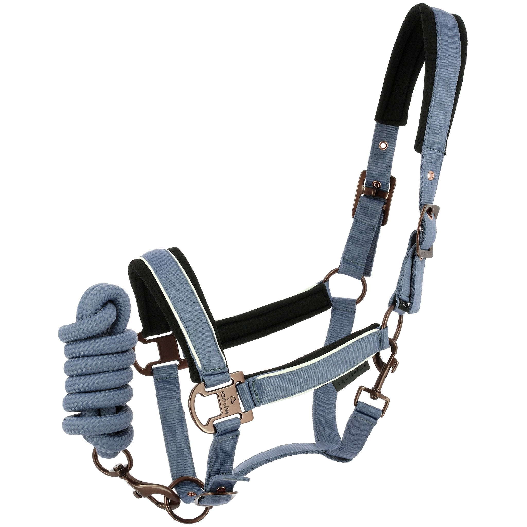EQUITHEME COCO Halter and Lead Set Blue - 510205319_packshot_1
