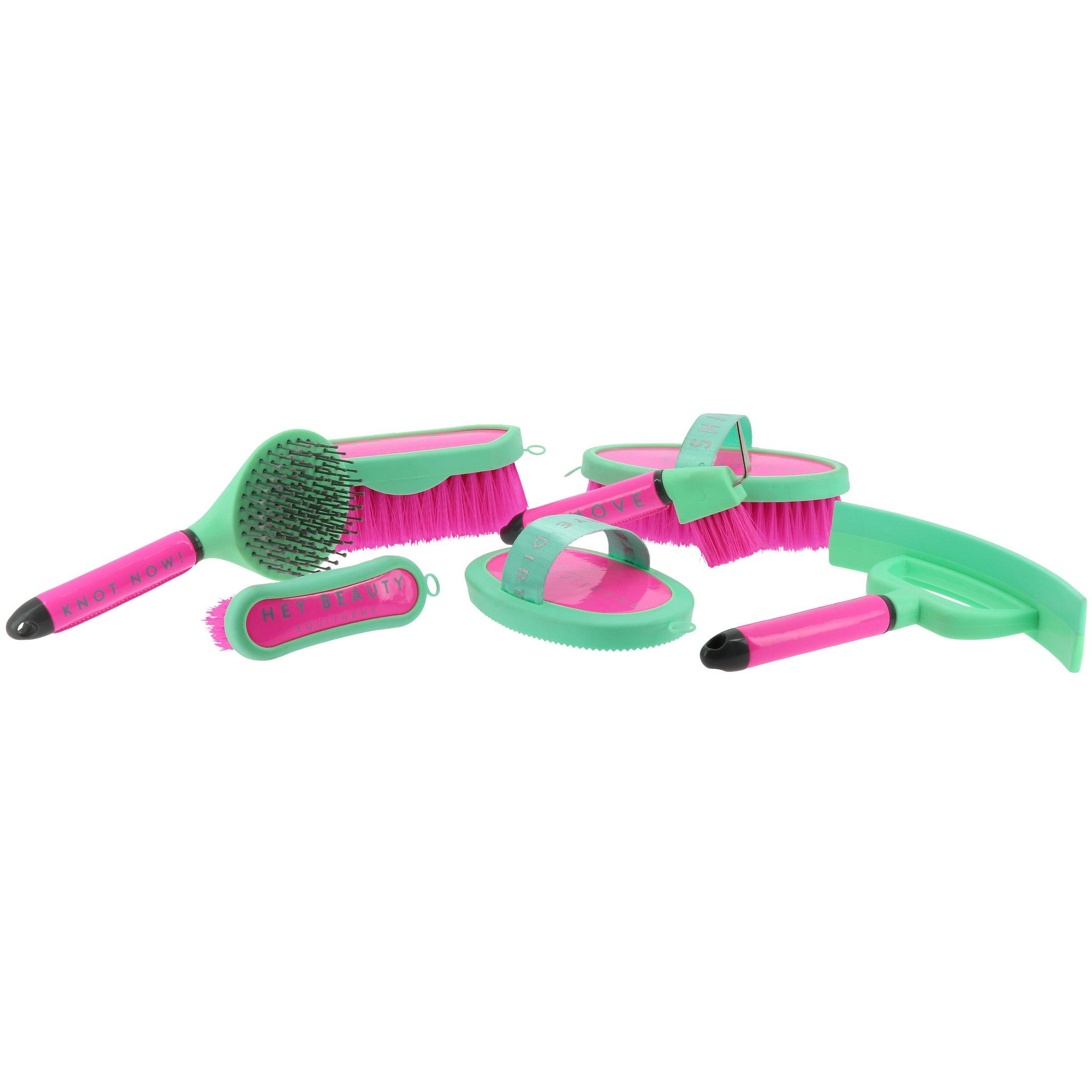 Je t'aime EQUITHÈME Fun Dandy brush Neon pink 311044023
