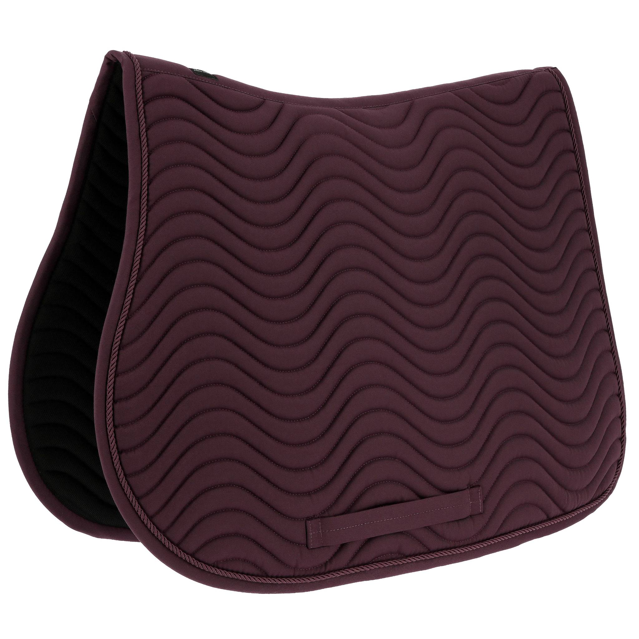 RIDING WORLD All-Purpose Saddle Pad - Wave Burgundy - 204041033_packshot_1