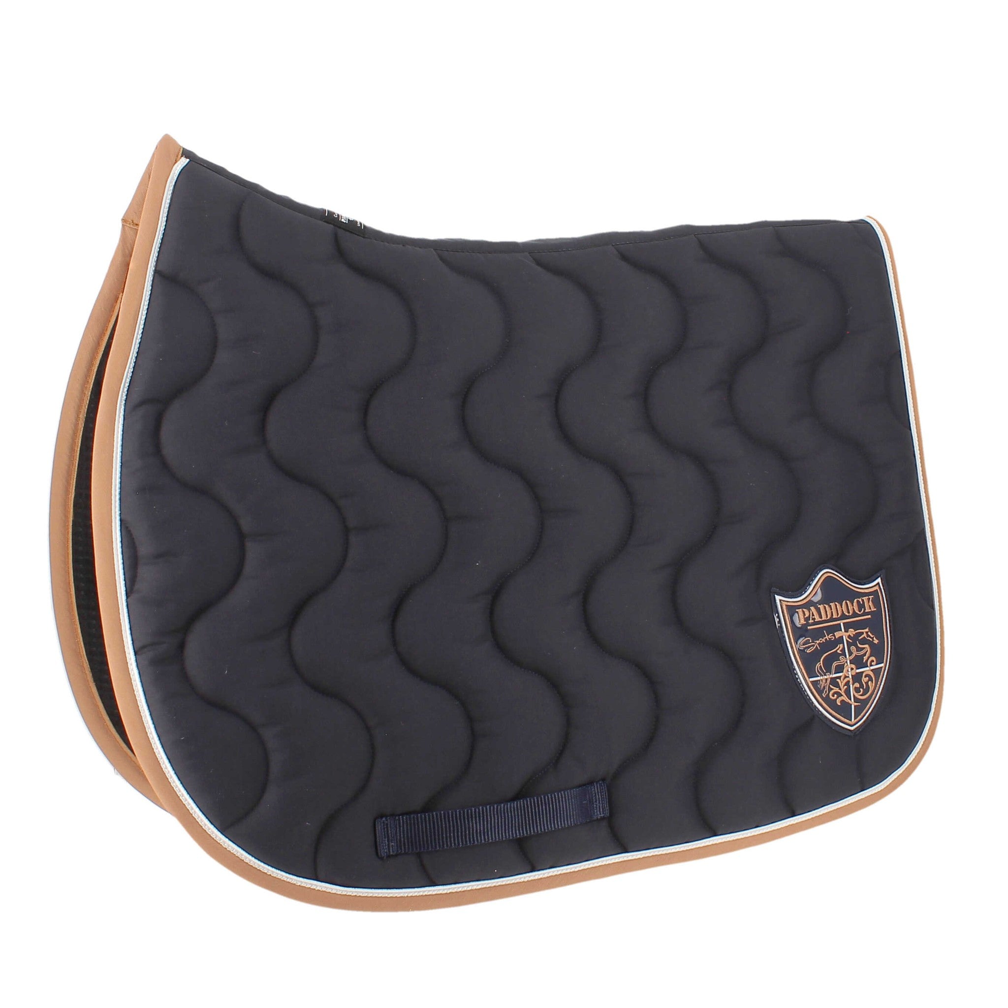 Paddock Sports Origin Saddle Pad with Crest - All-Purpose Navy blue - 204742007_packshot_1