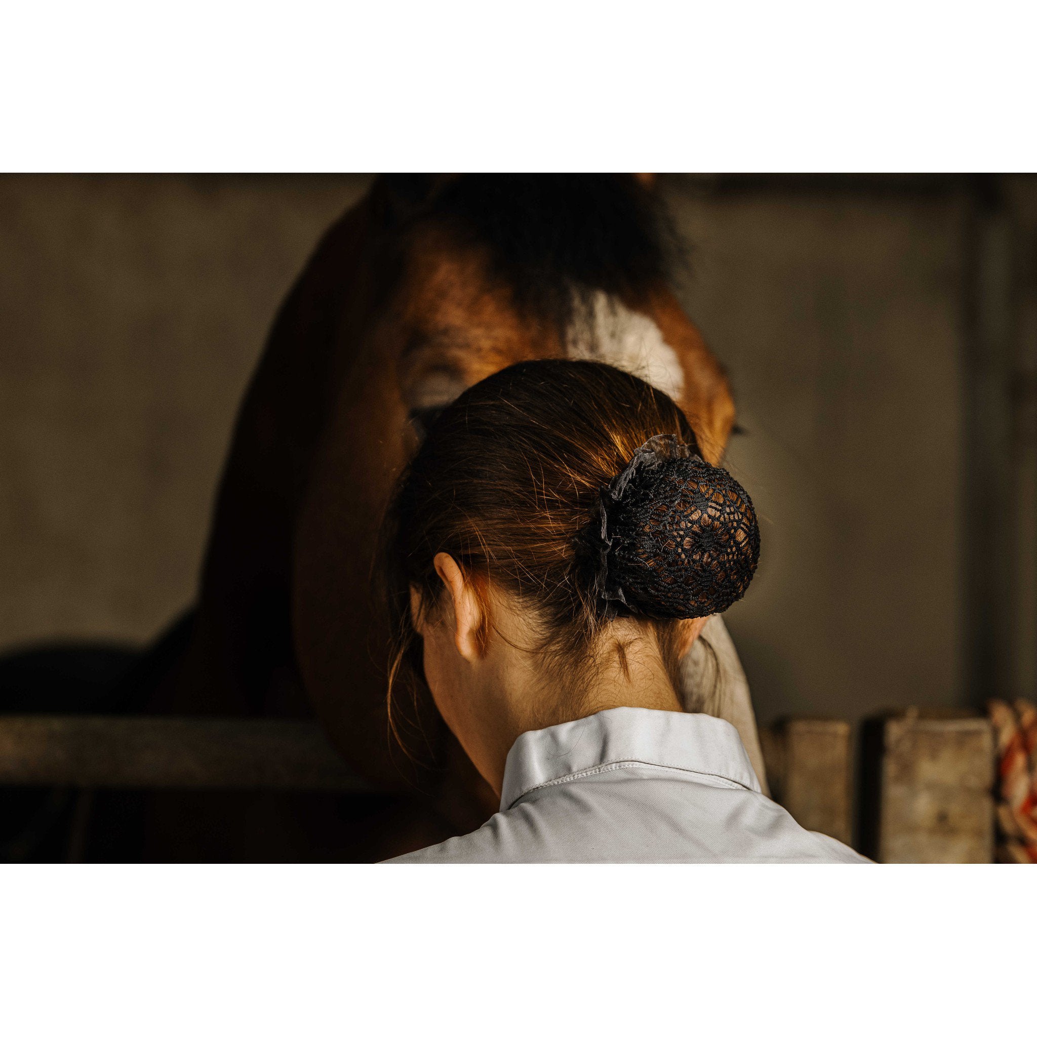 EQUITHÈME Floral Hair Net Black 930253002