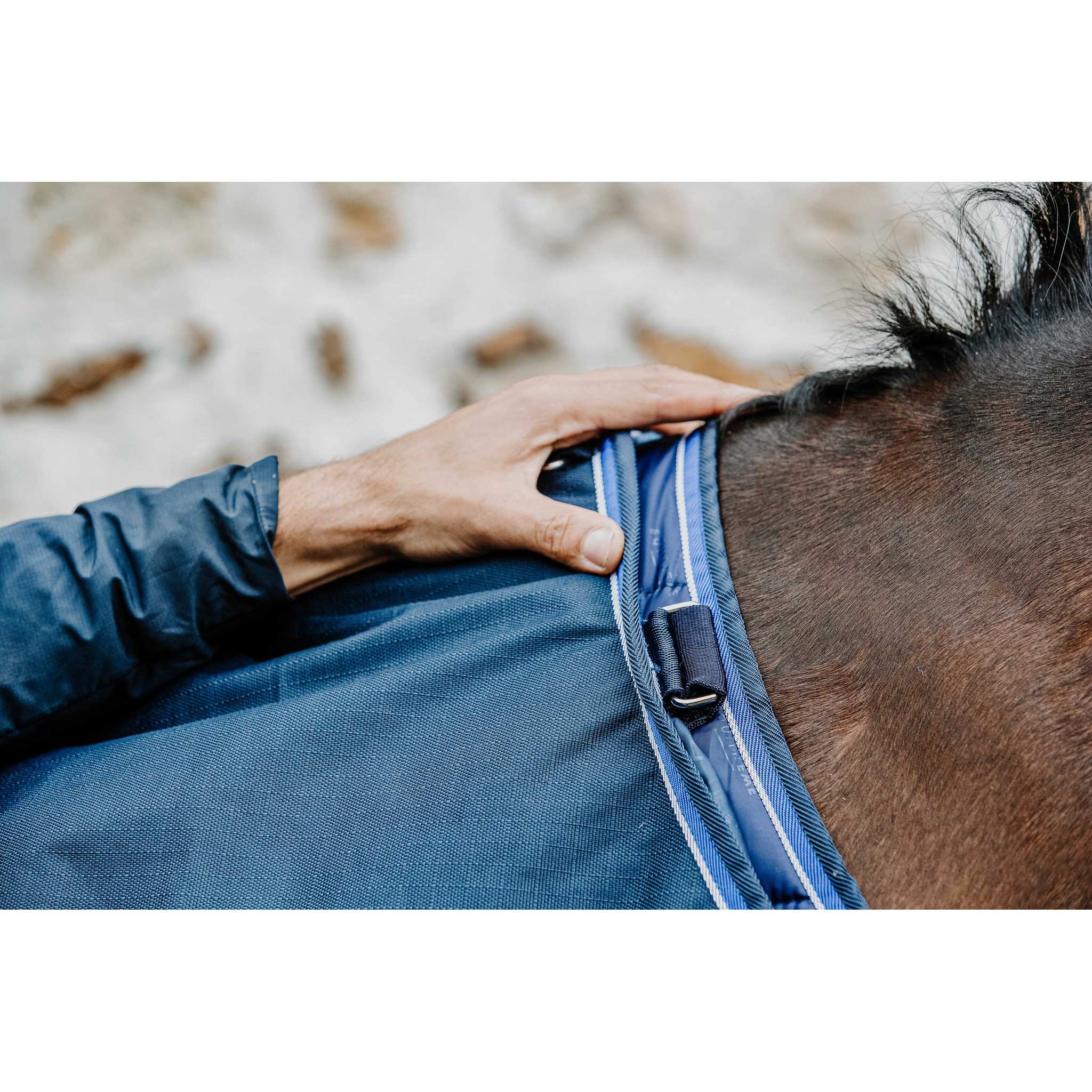 EQUITHÈME Classic 1200D Rug - Standard Navy blue 400527063