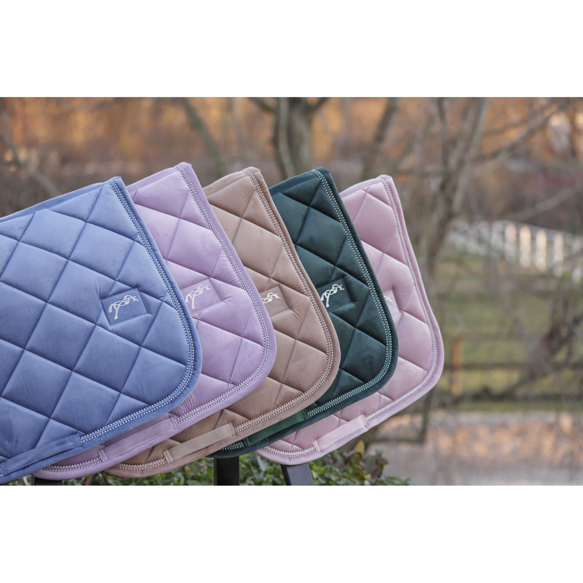 Pénélope New Strass Saddle pad - All purpose Dark green 204841009