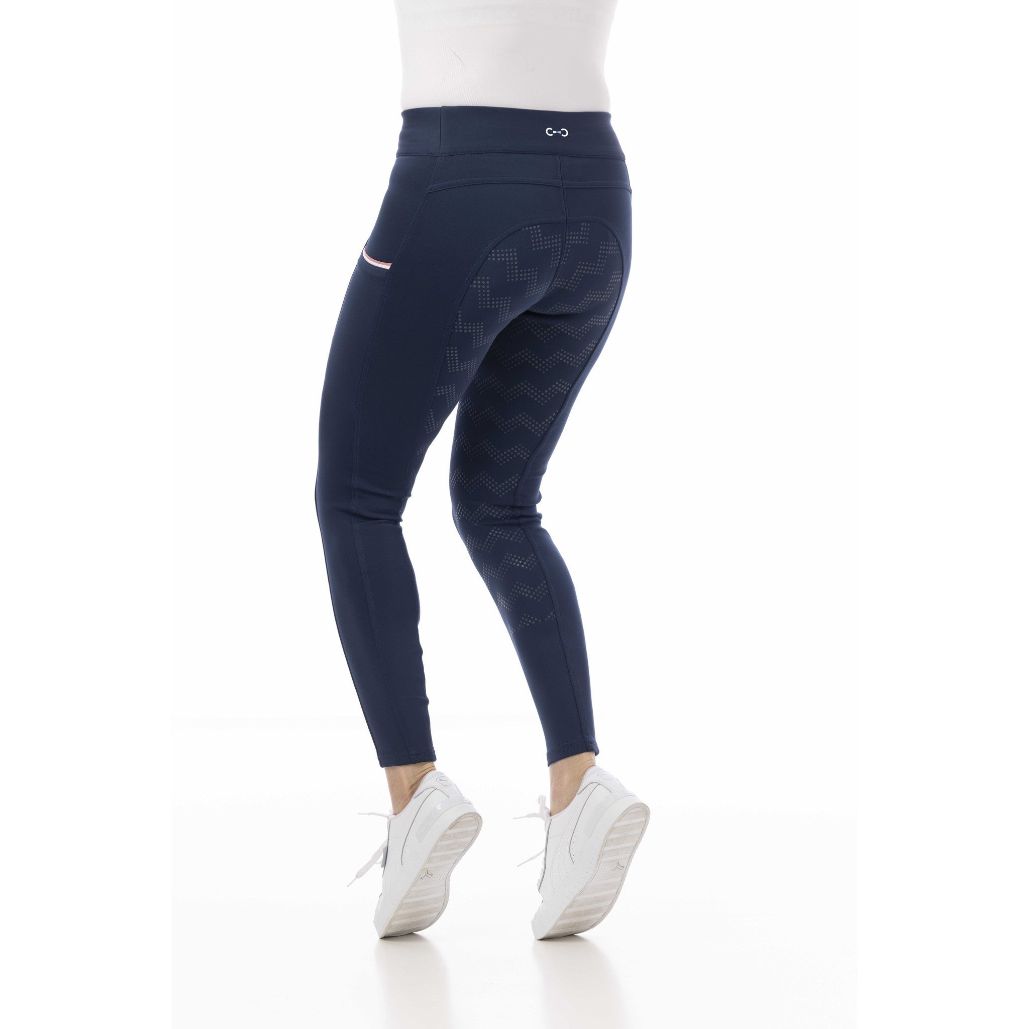 Riding World Agadir Silicone Seat Leggings - Ladies Navy blue 989501736