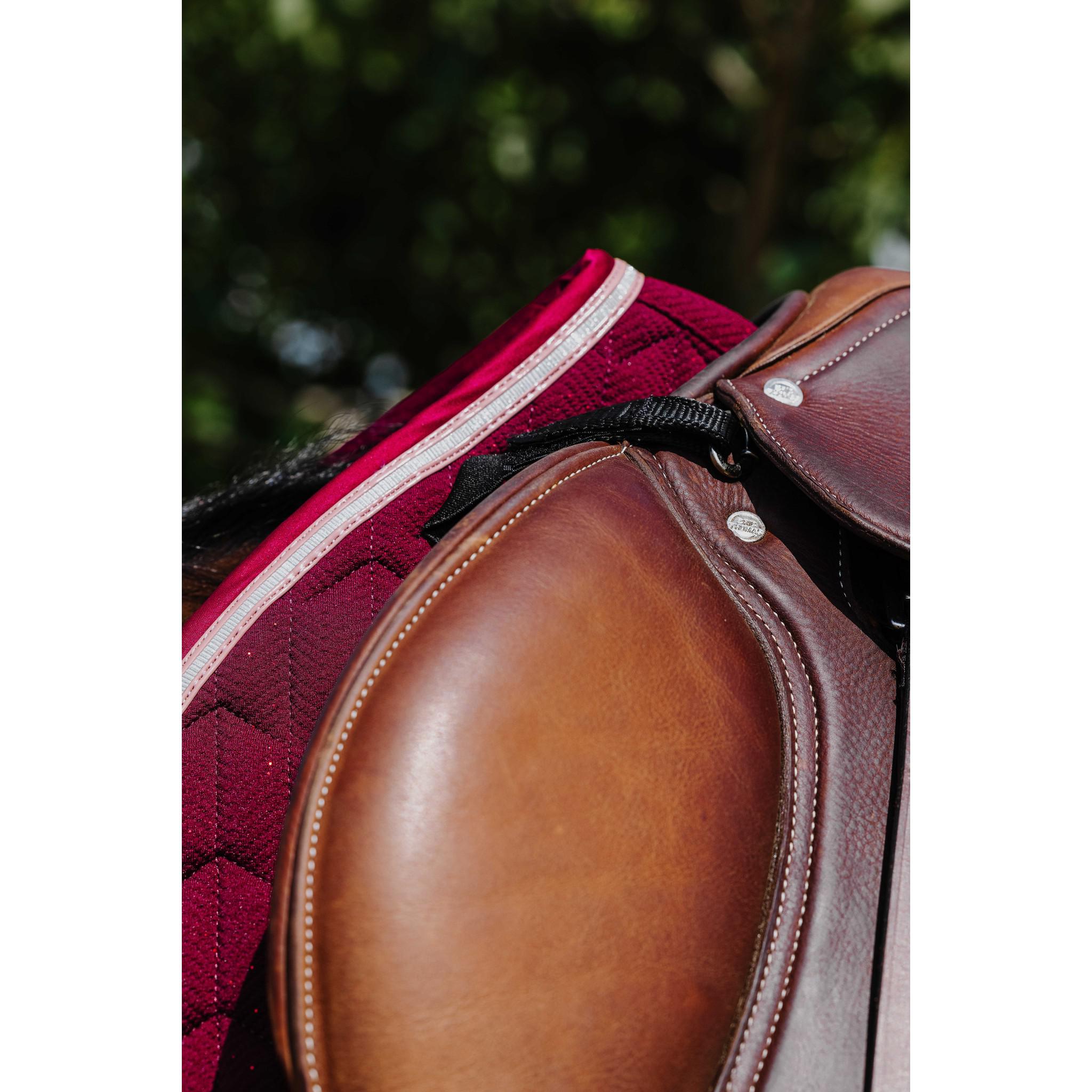 EQUITHÈME Éclat Saddle Pad - All purpose Burgundy 204008033