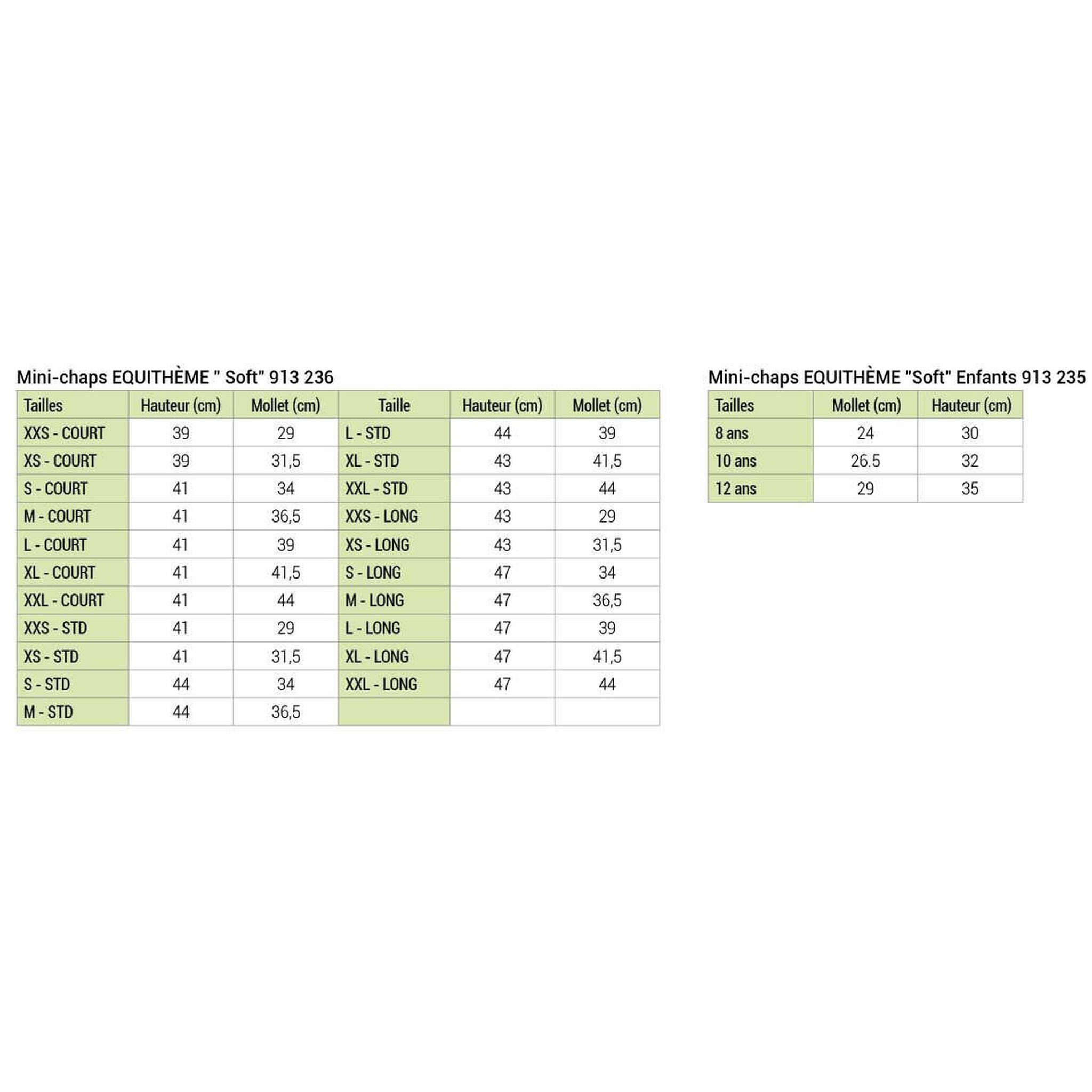 EQUITHÈME Soft half chaps Black 913236221