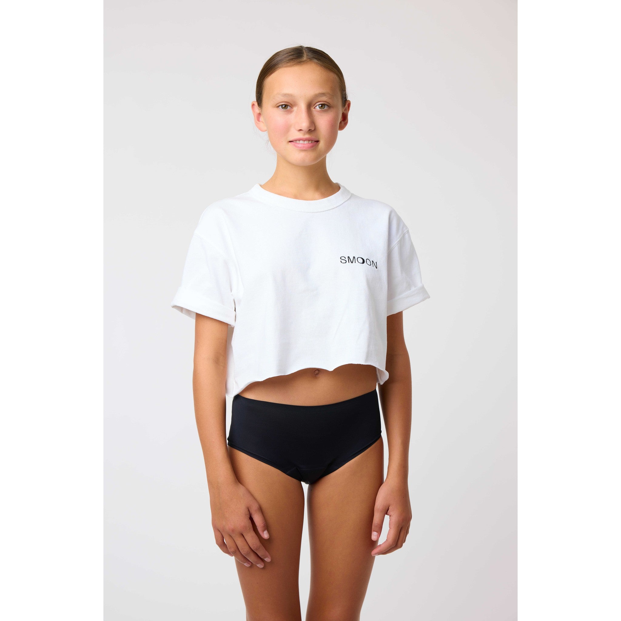 SMOON Amphitrite Medium Flow Menstrual Shorty for Kids Black - 983050022_ambi_1