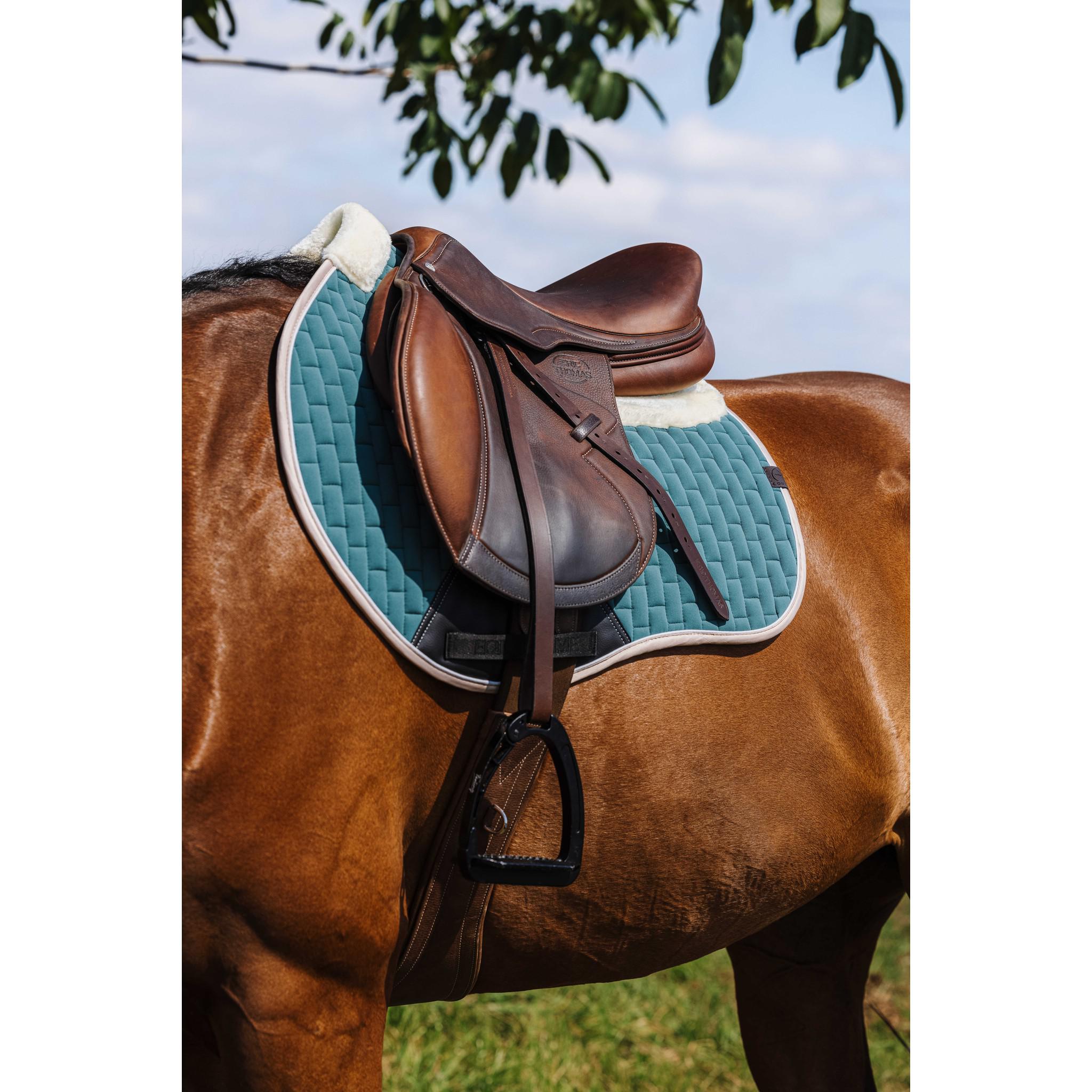 EQUITHÈME Dinard Saddle Pad - All purpose Green 204007009