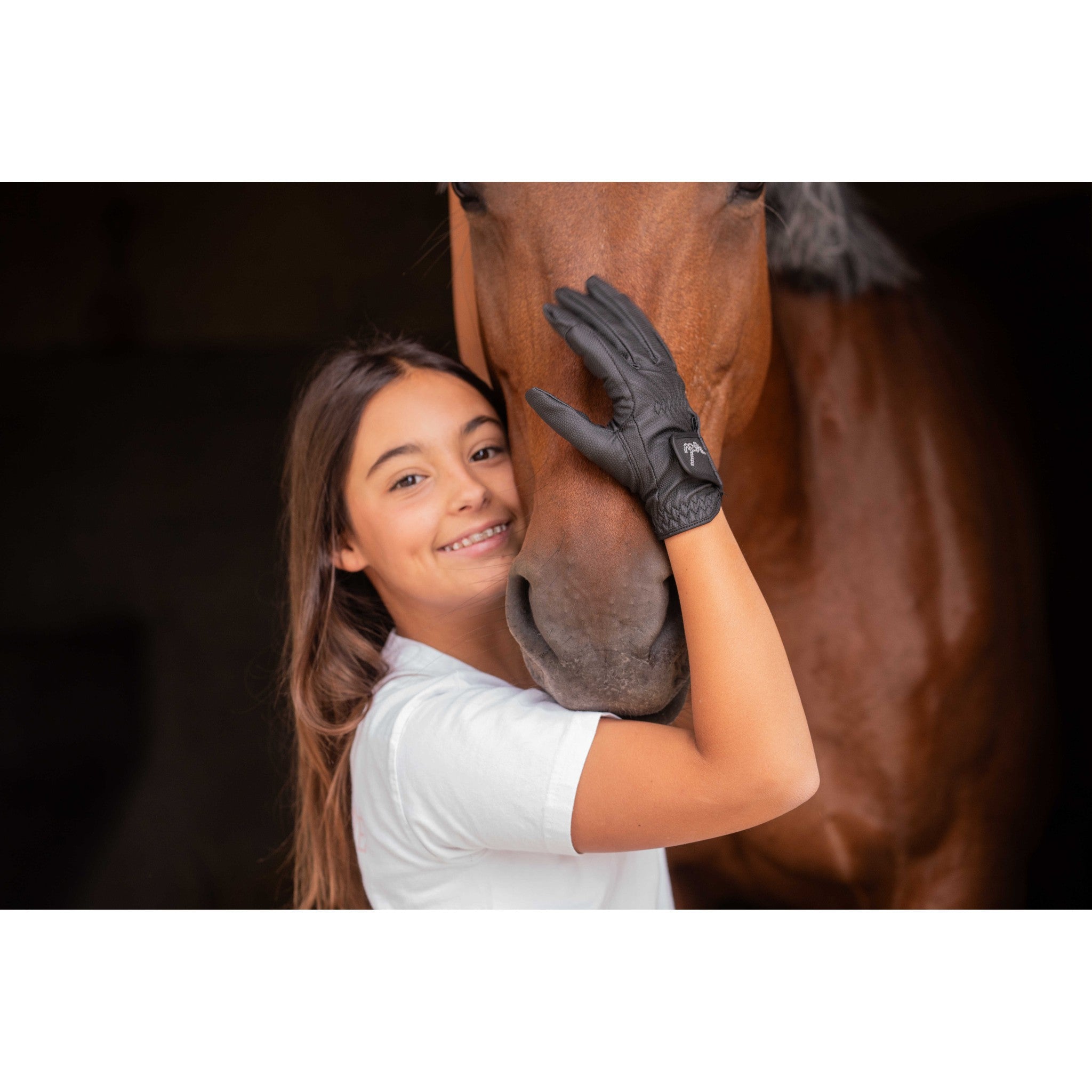 Eden by Pénélope Prisma Gloves - Children Black 980652255