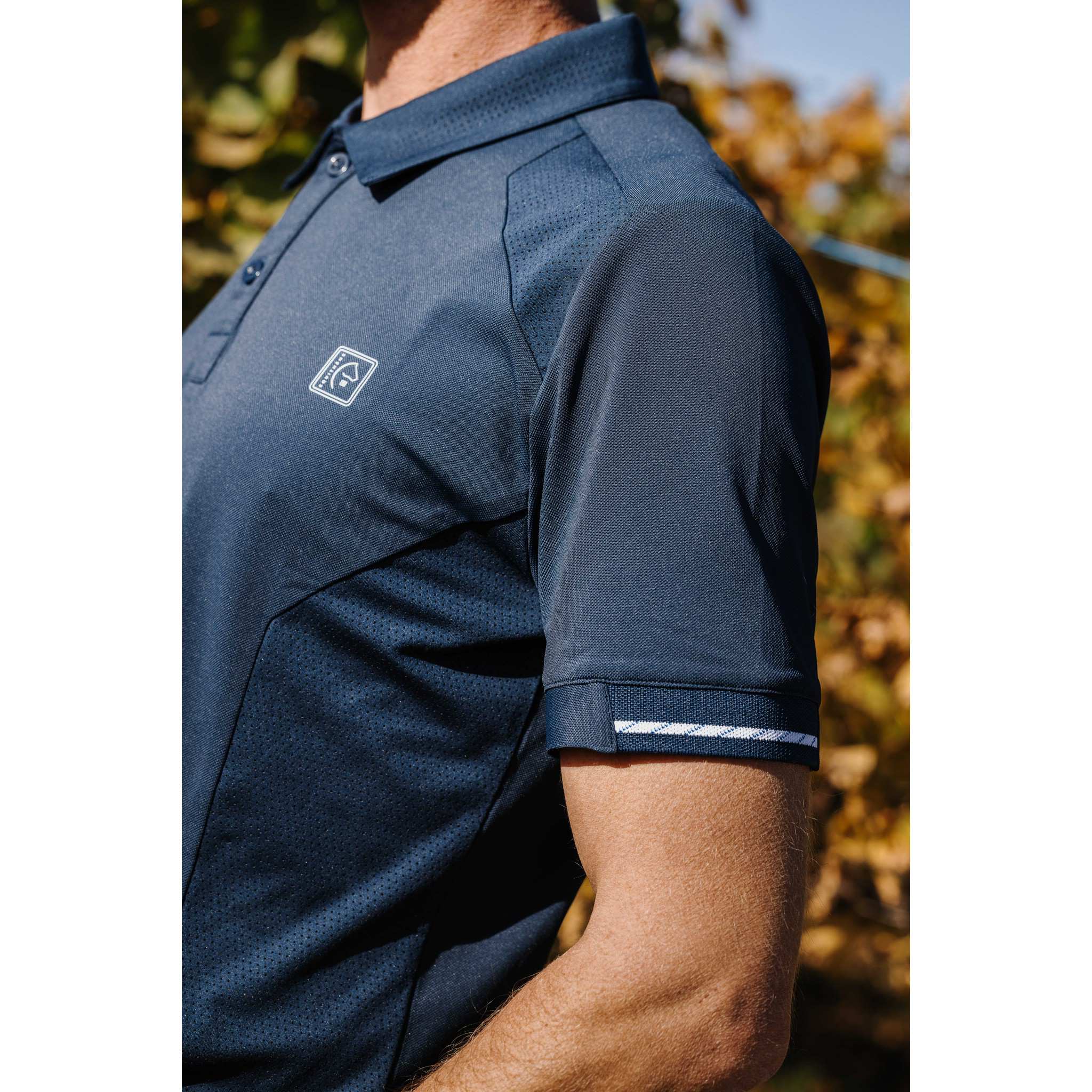 EQUITHÈME Eric Polo Shirt - Men Navy blue 962088073