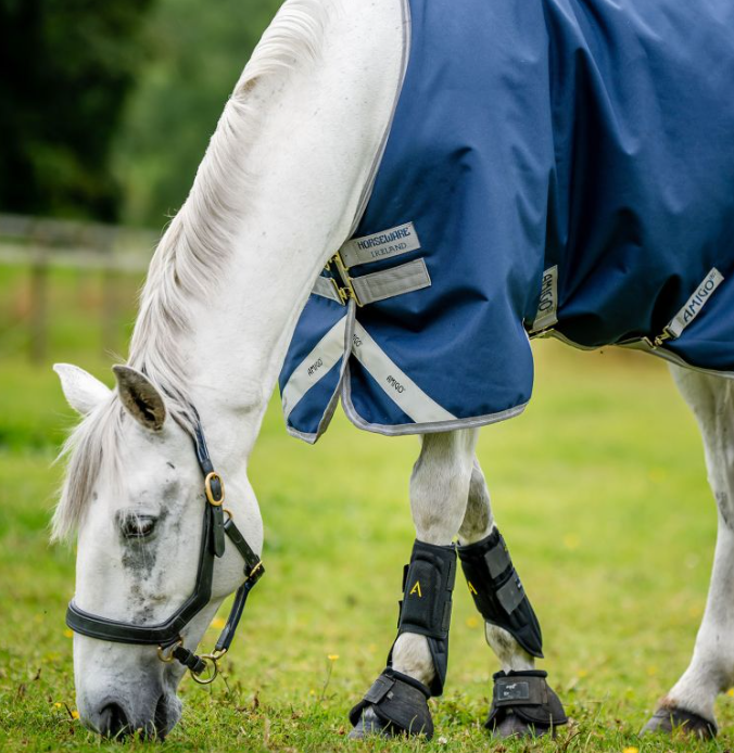 Horseware Amigo Bravo 12 Original Sheet - Standard Navy blue/grey
