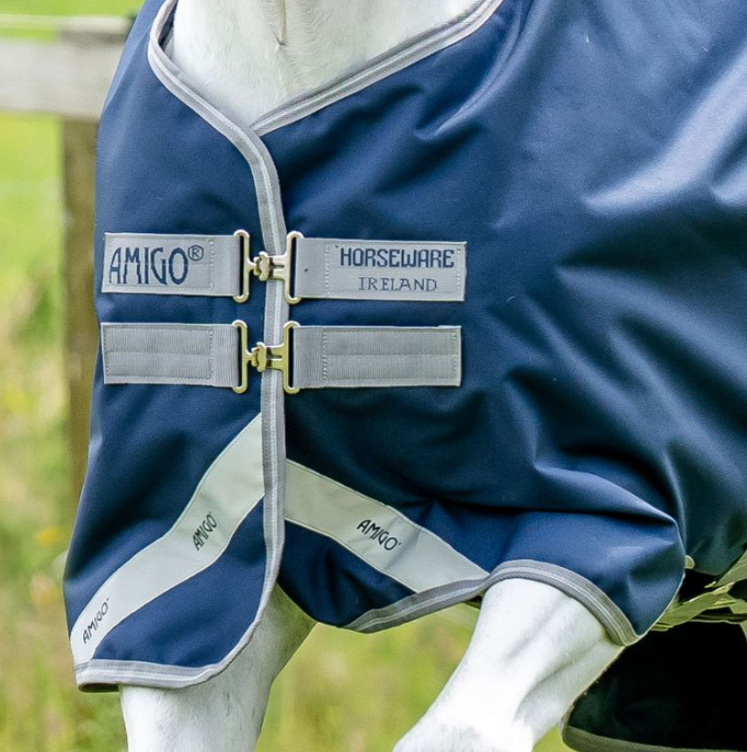 Horseware Amigo Bravo 12 Original Sheet - Standard Navy blue/grey