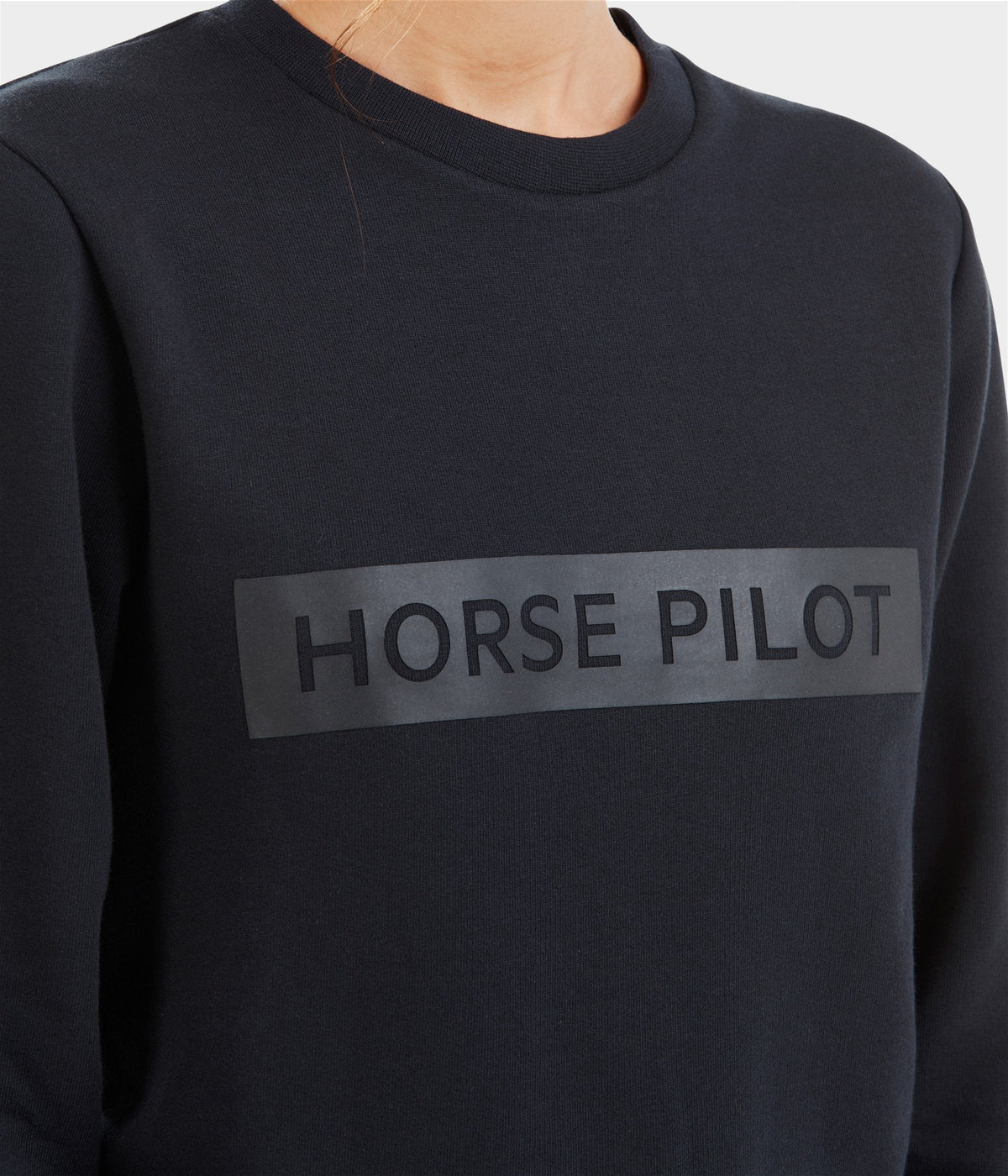 Horse Pilot Team Sweatshirt Women - Blue Graphite