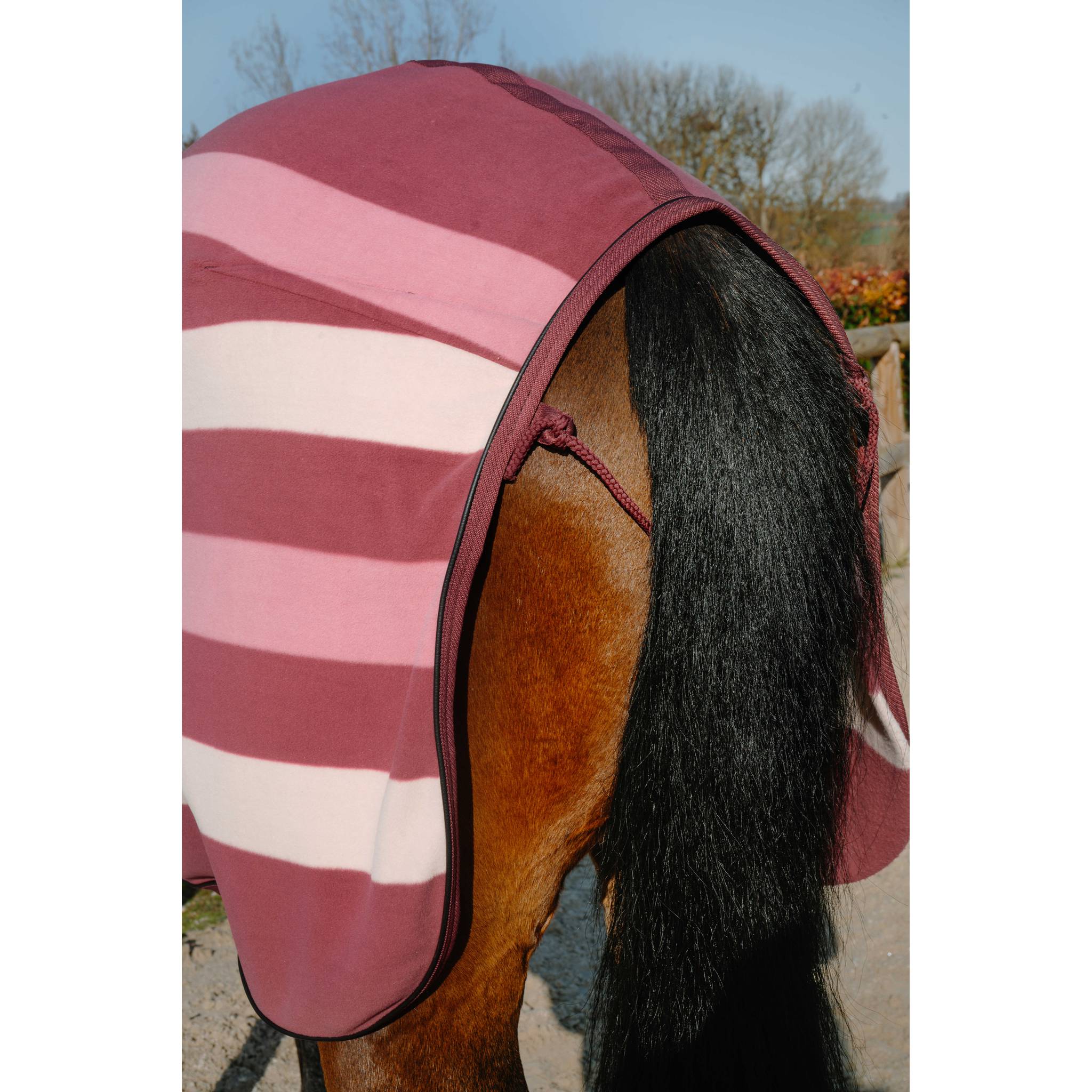 EQUITHÈME Confortech Fleece Sheet - Standard Pink - 400745163_ambi_4