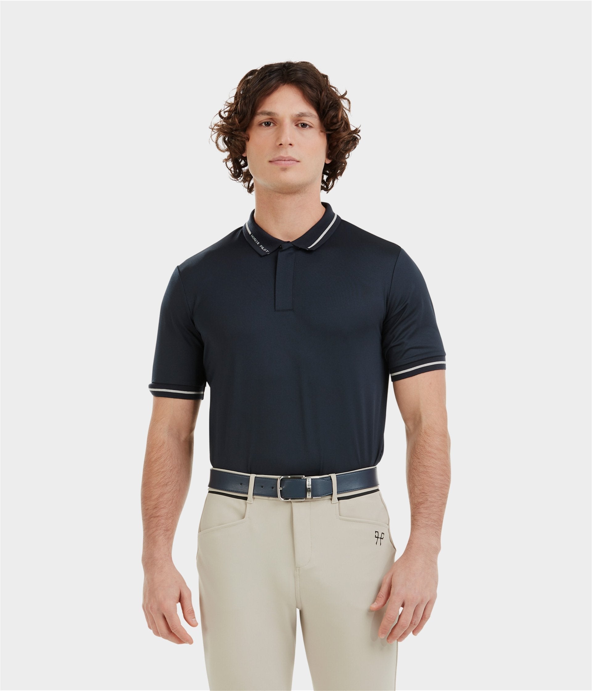 HORSE PILOT Atlas Polo Men - Blue Graphite