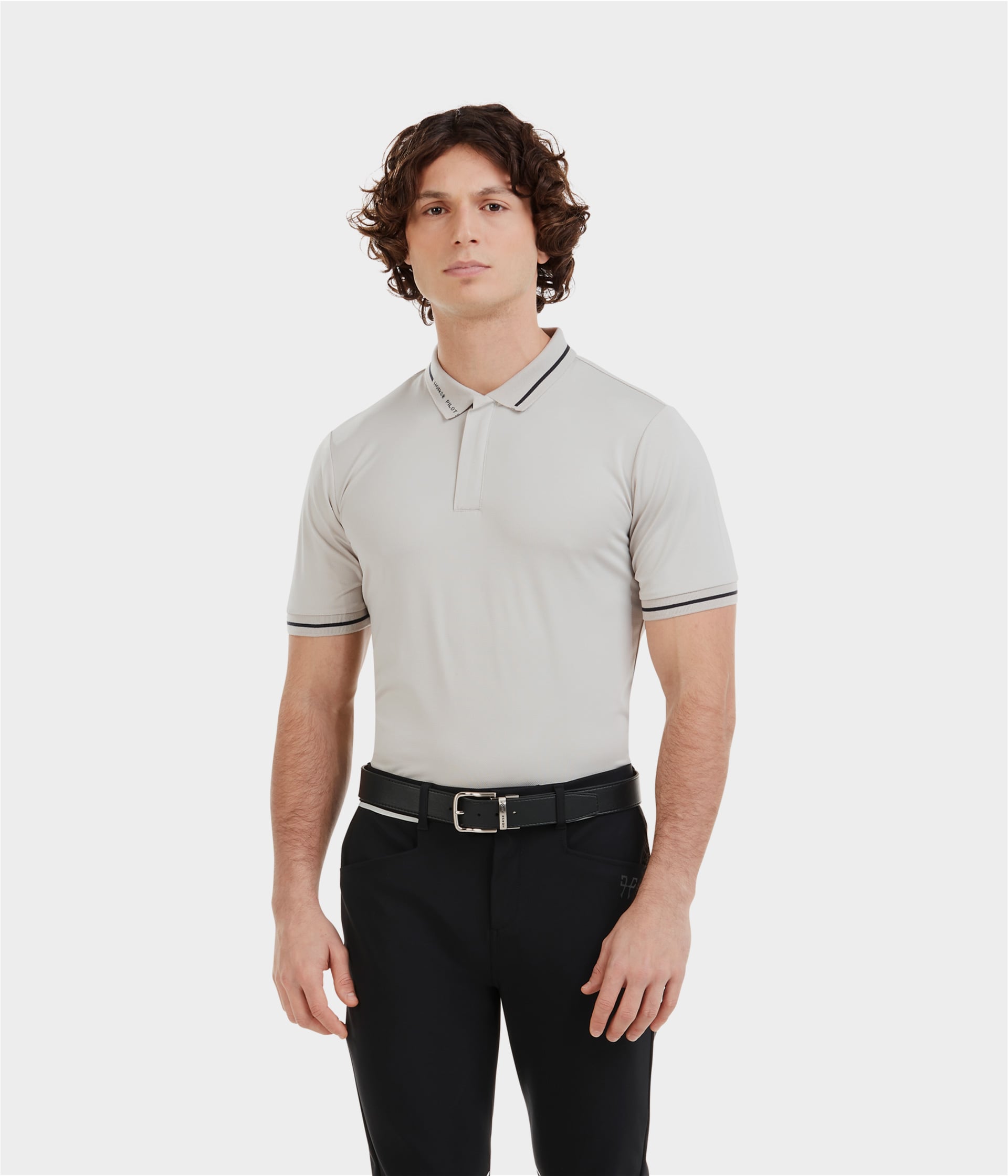 HORSE PILOT Atlas Polo Men - Wind Grey