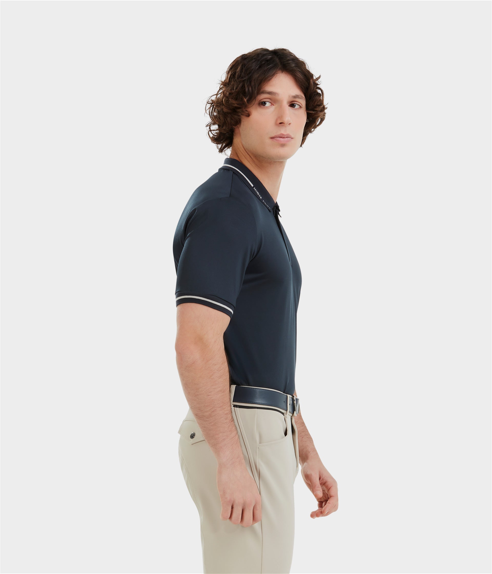 HORSE PILOT Atlas Polo Men - Blue Graphite