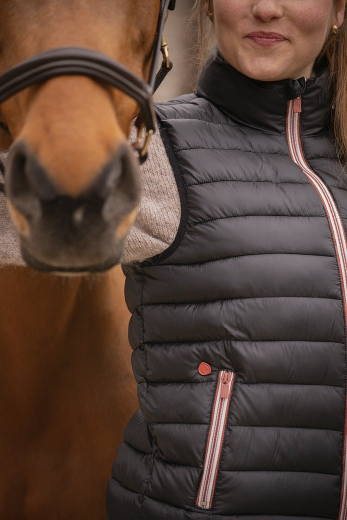 Paddock Sports Macaron Sleeveless Vest - Adult Black