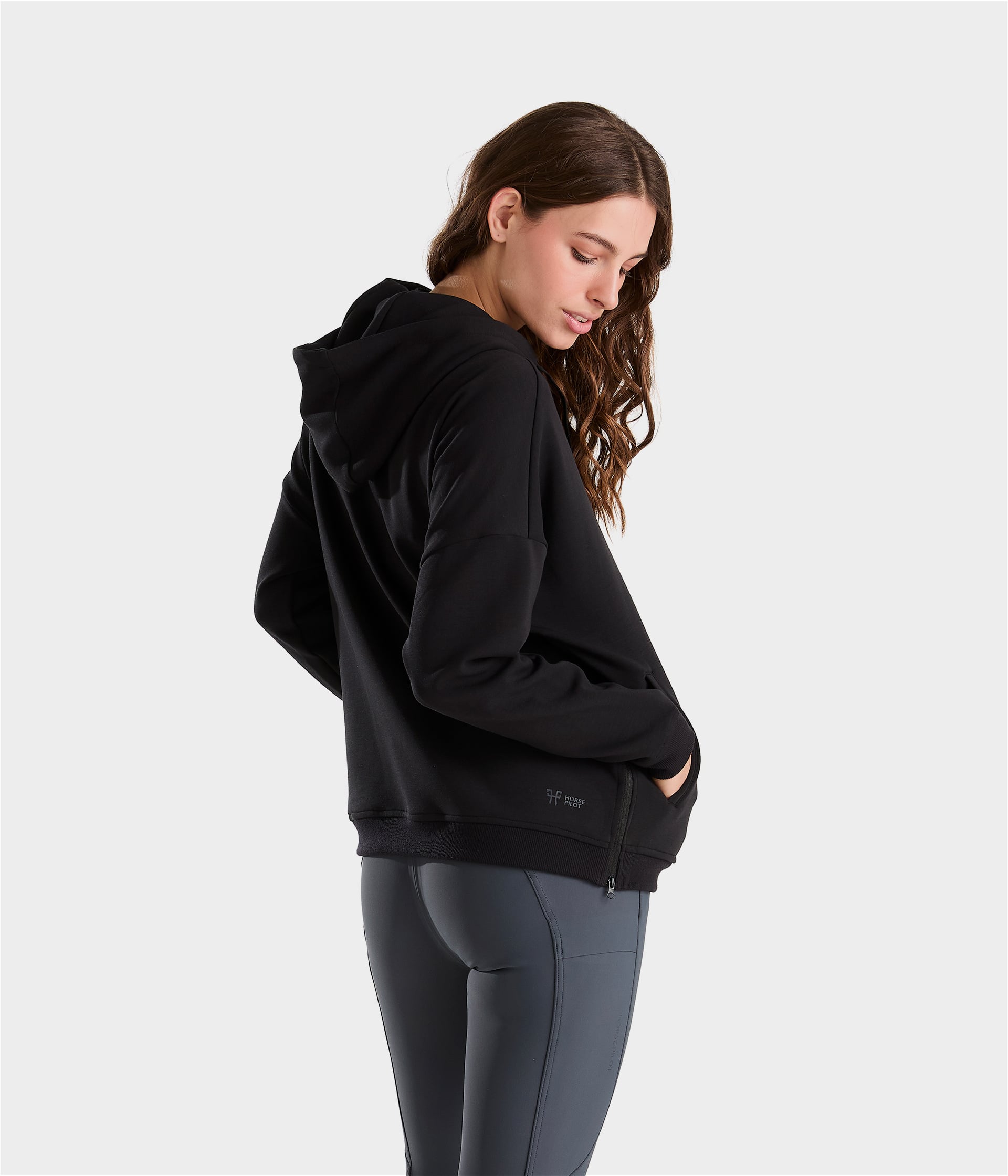 HORSE PILOT Team Hoodie Women - Black