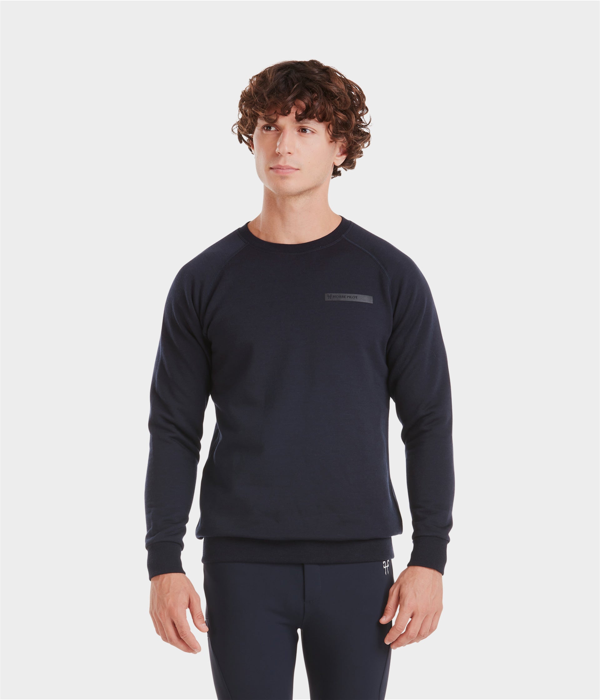 HORSE PILOT Merinos Sweatshirt Men - Dark Night