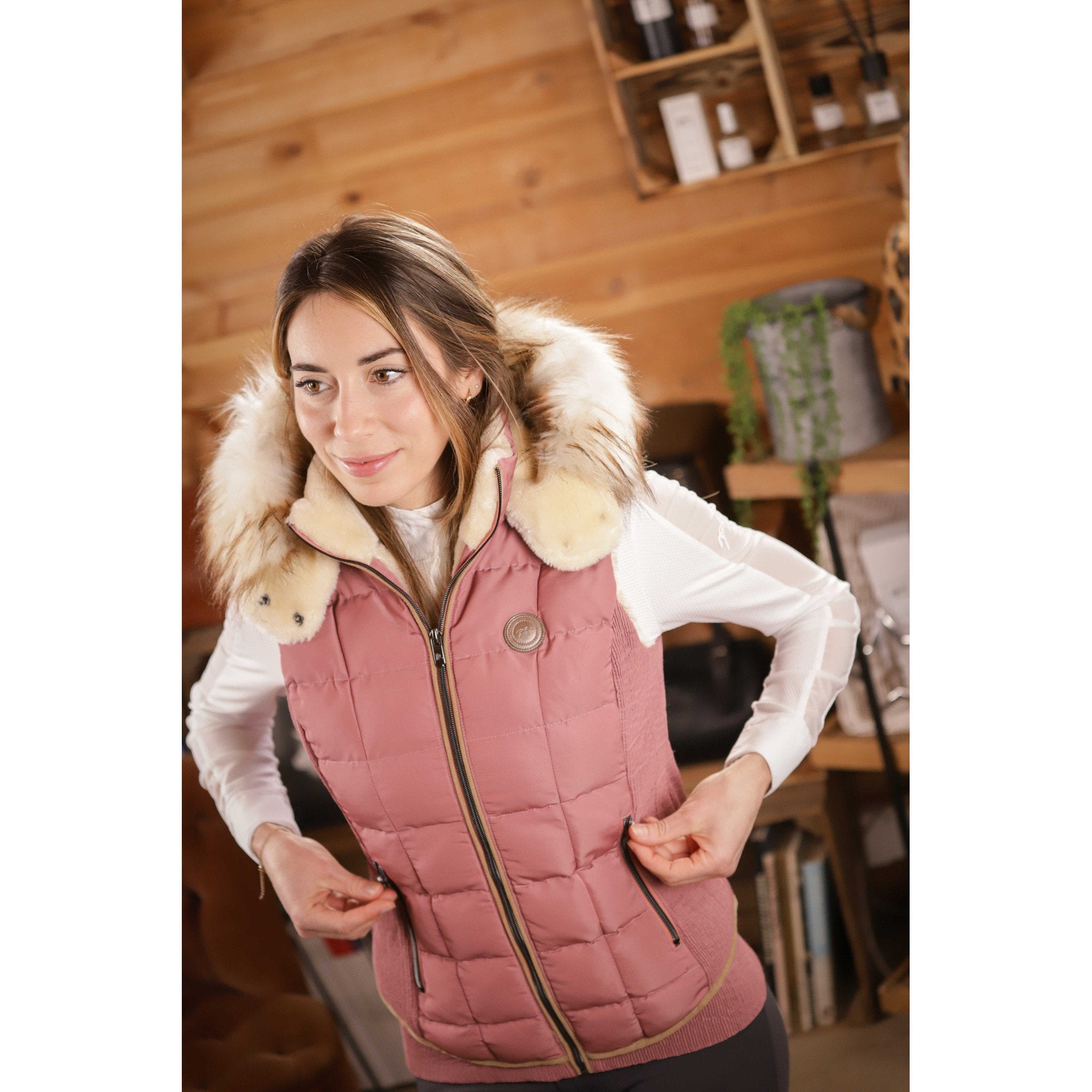 Pénélope New Roge Padded Jacket - Ladies Antique pink 978806160