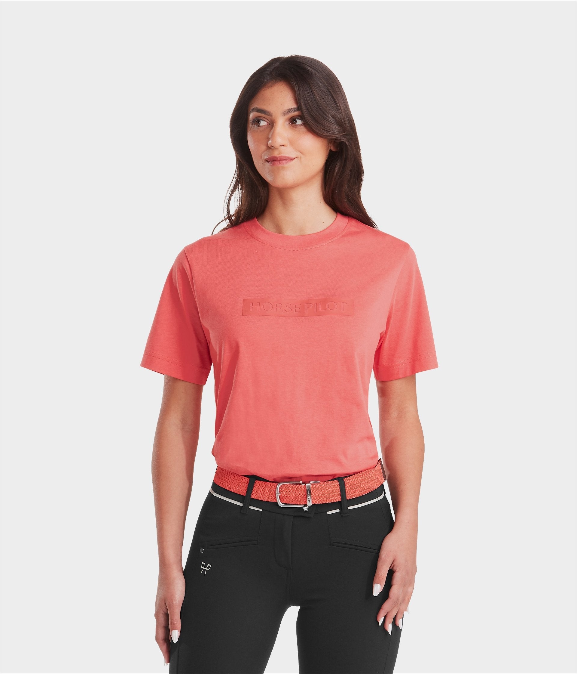 Horse Pilot Team Shirt Women - Rose Coral