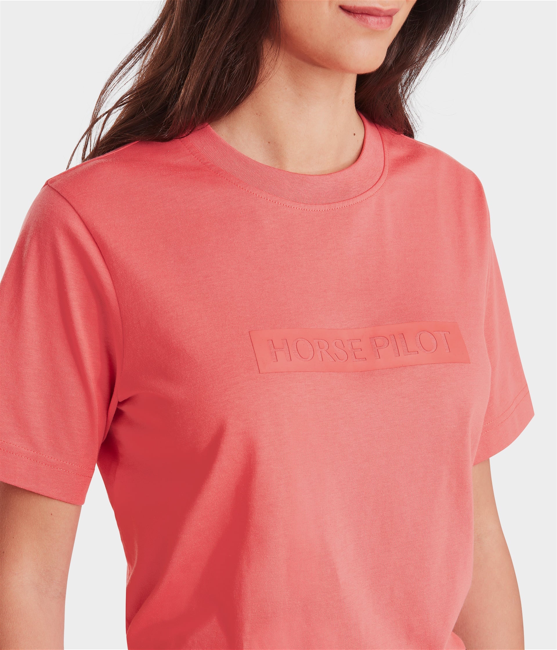 Horse Pilot Team Shirt Women - Rose Coral