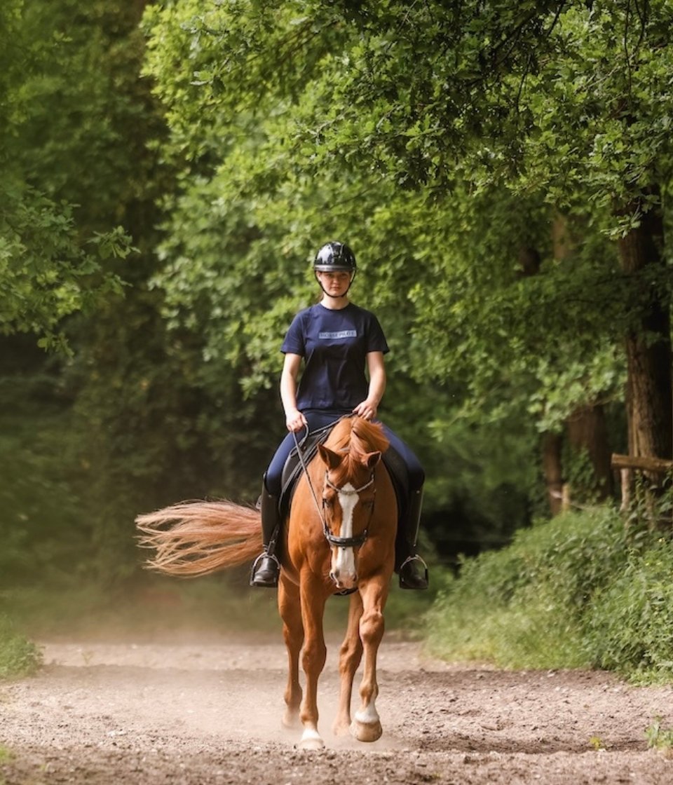 Horse Pilot Team Shirt Women - Navy