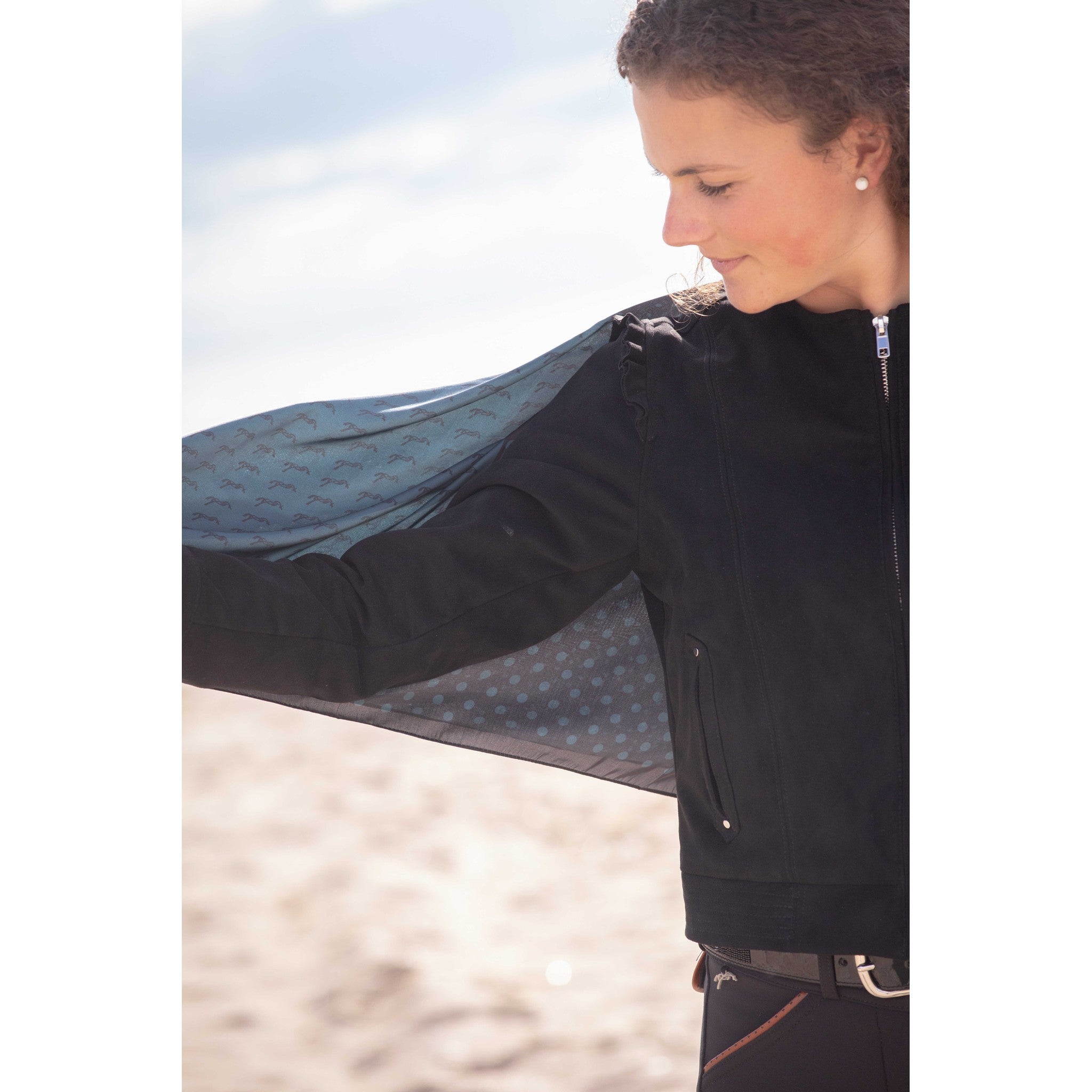 Pénélope Mya Scarf Peacock blue/black 985854002