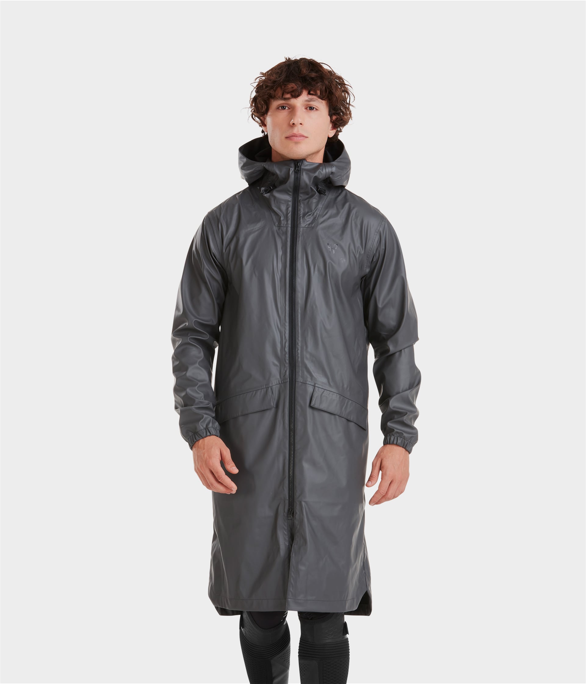 HORSE PILOT Long Raintech Jacket Men - Iron