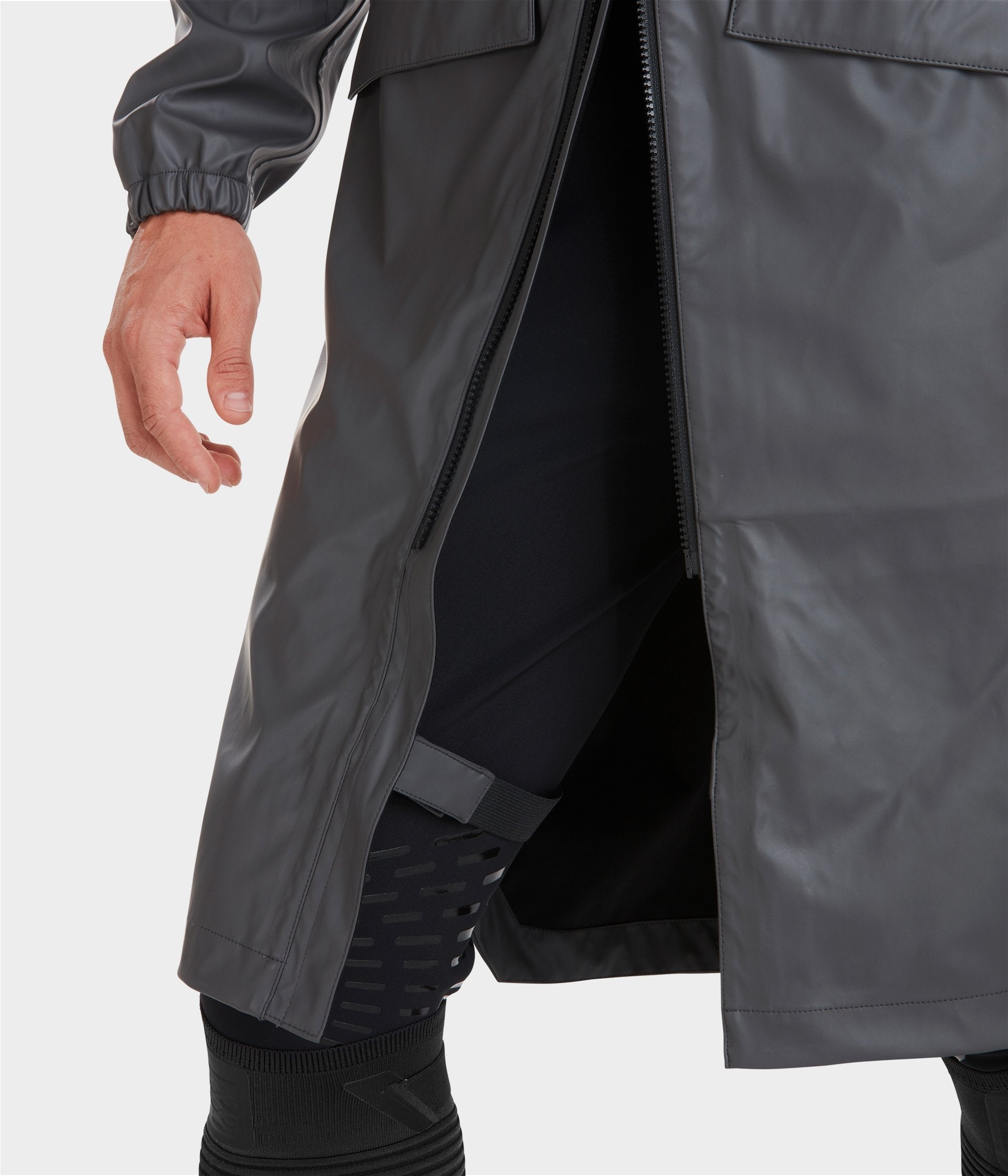Horse Pilot Long Raintech Jacket Men - Iron