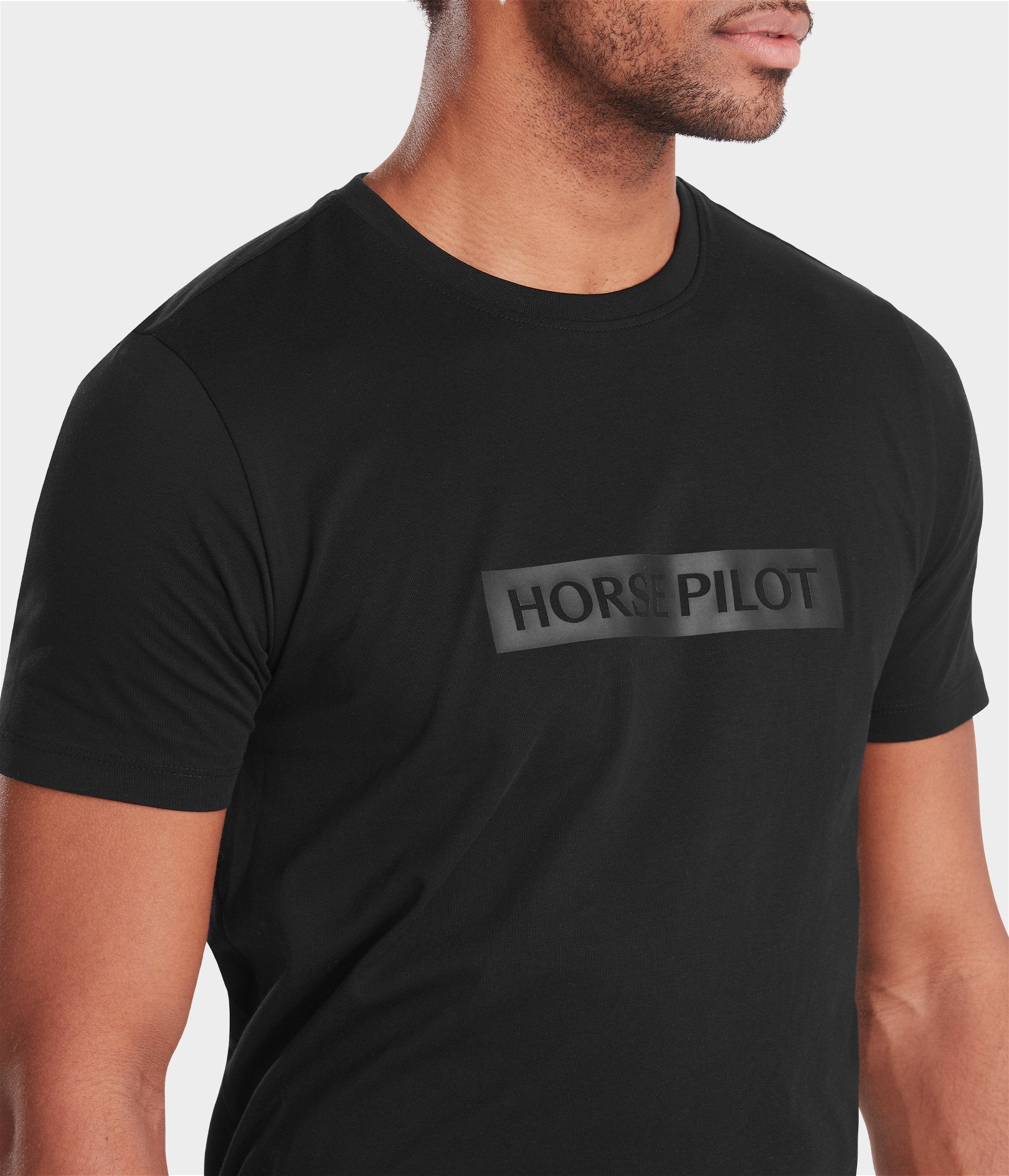 Horse Pilot Team Shirt Men - Black