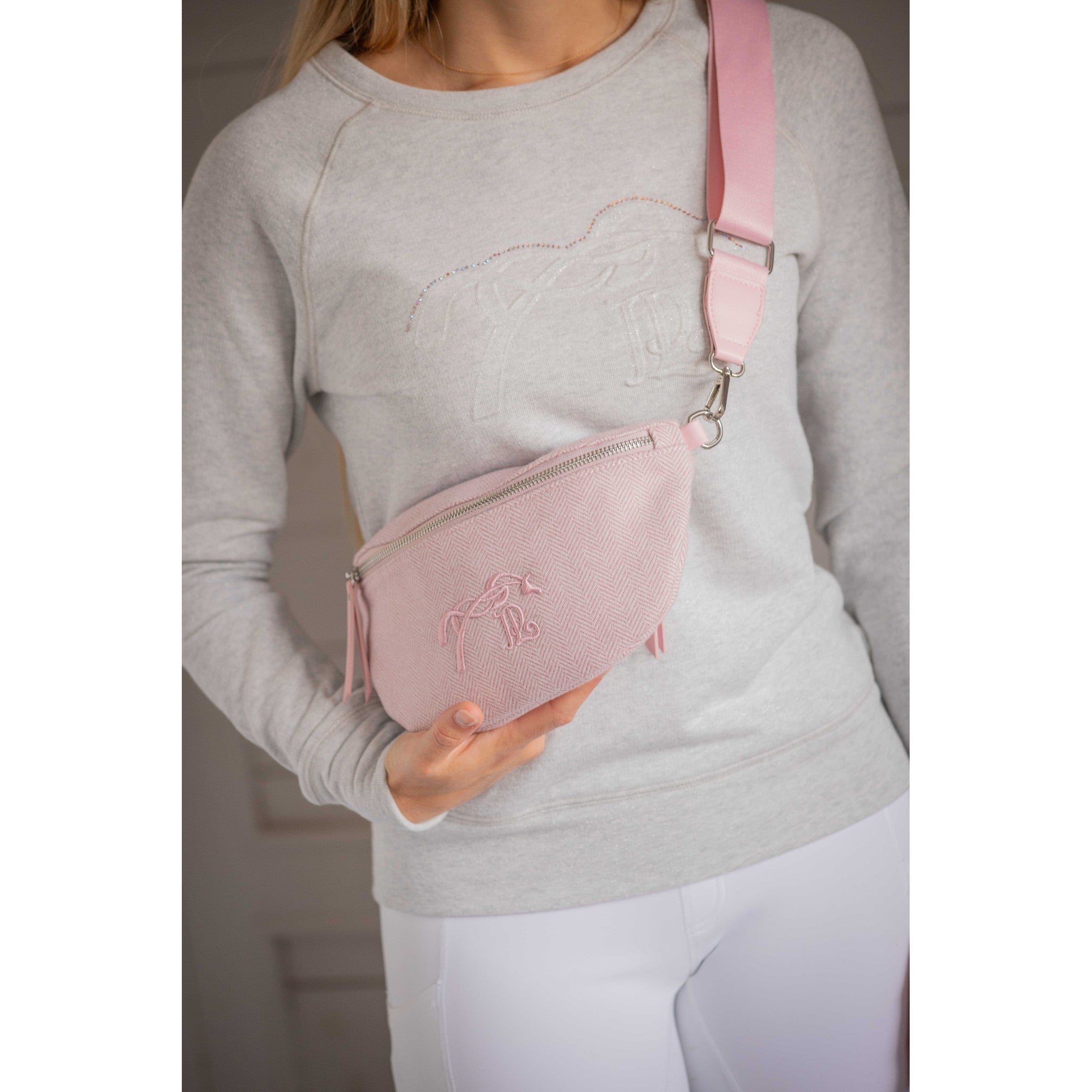 Pénélope Chevron Fanny Pack Pink 936219013