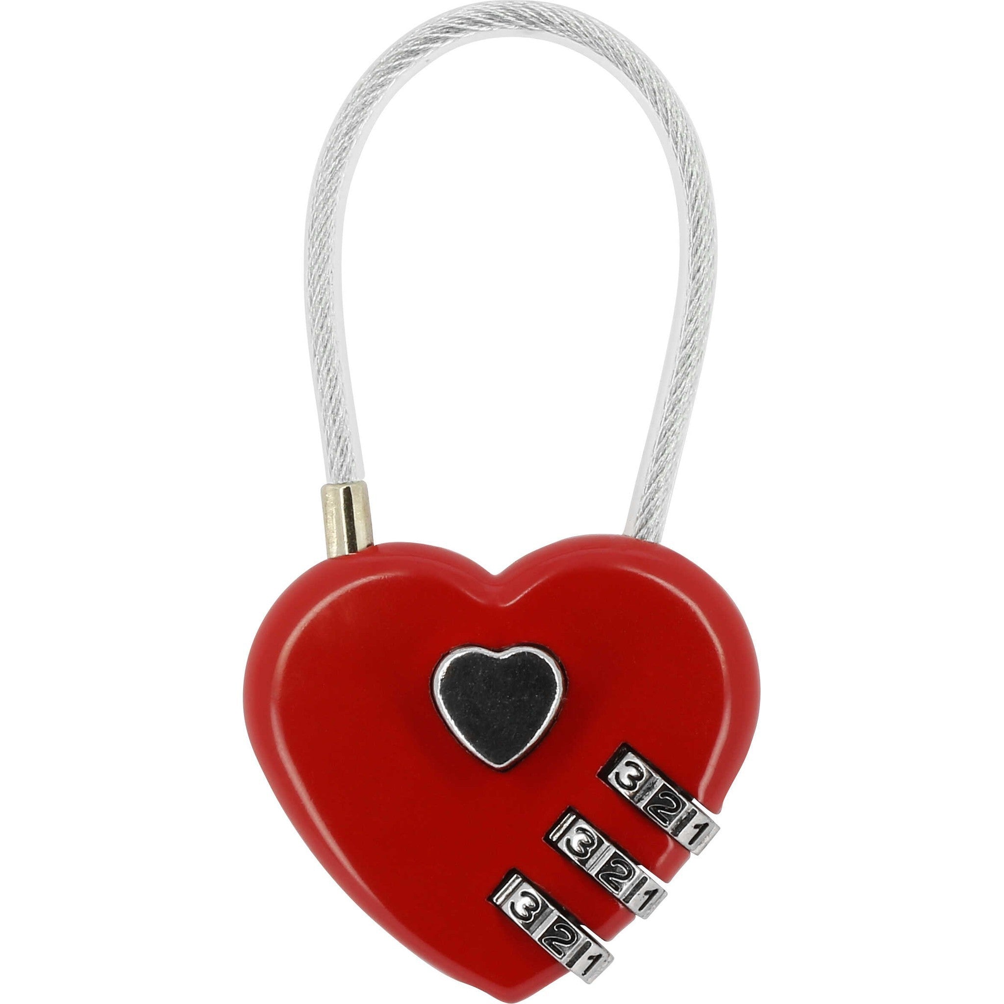 Hippo-Tonic Heart Padlock Red 700045001