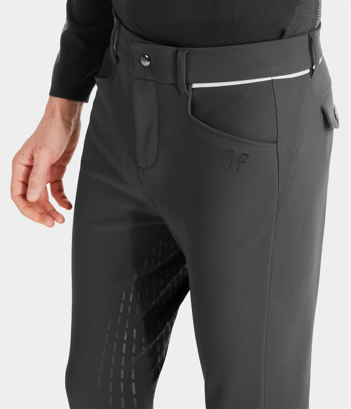 Horse Pilot X-Grip Breeches Men - Grey
