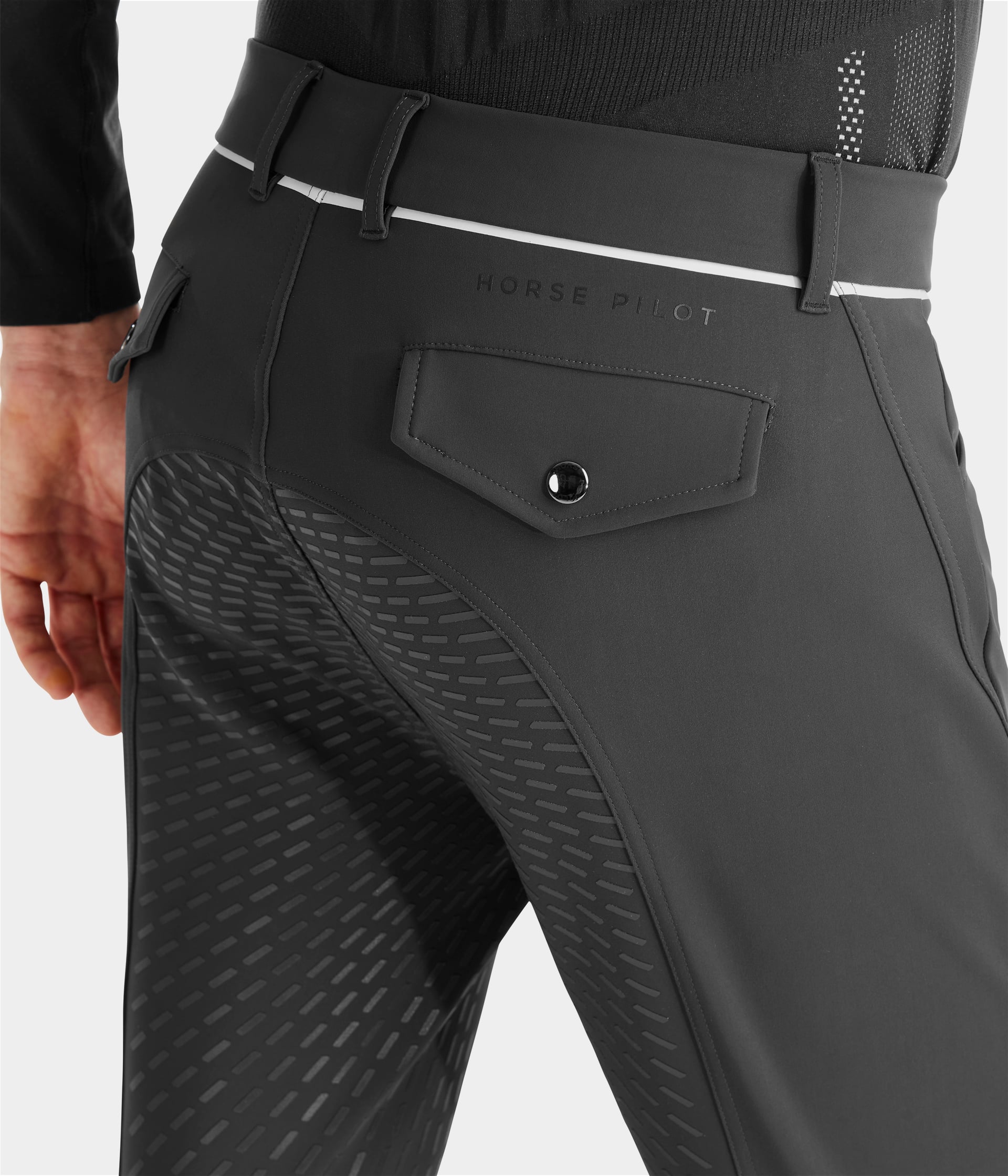 Horse Pilot X-Grip Breeches Men - Grey
