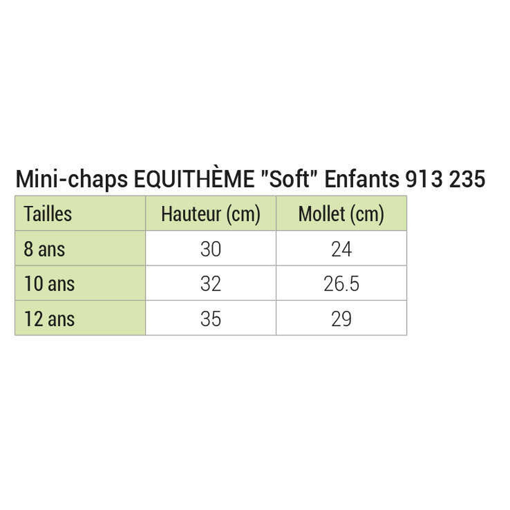 EQUITHÈME Soft half chaps Black 913235210