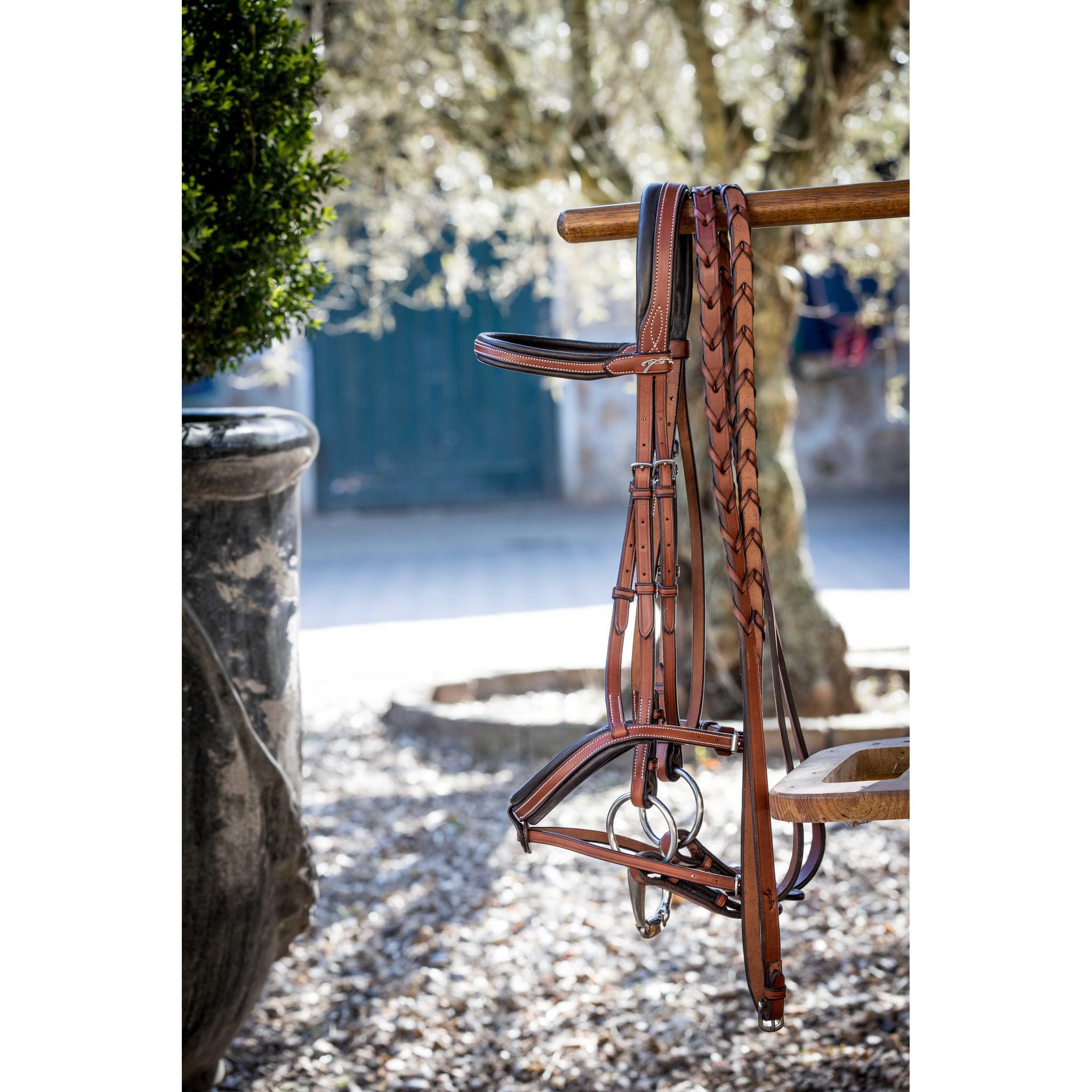 Pénélope US braided reins Chestnut 301636317