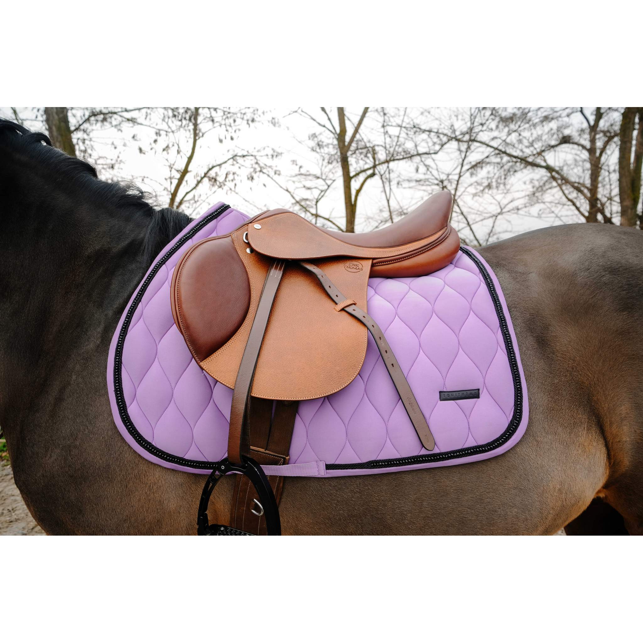 EQUITHÈME Pearl All-Purpose Saddle Pad Lavander - 204023016_ambi_2